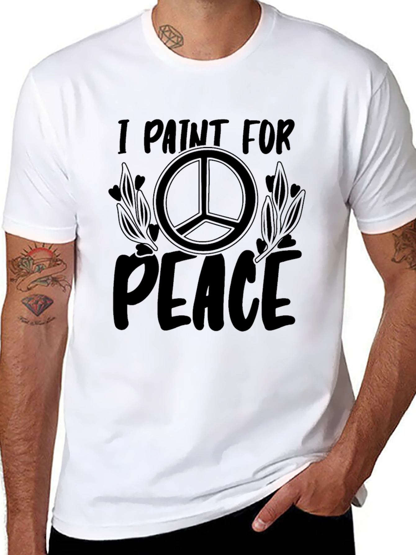 I Paint for Peace Graphic T-Shirt