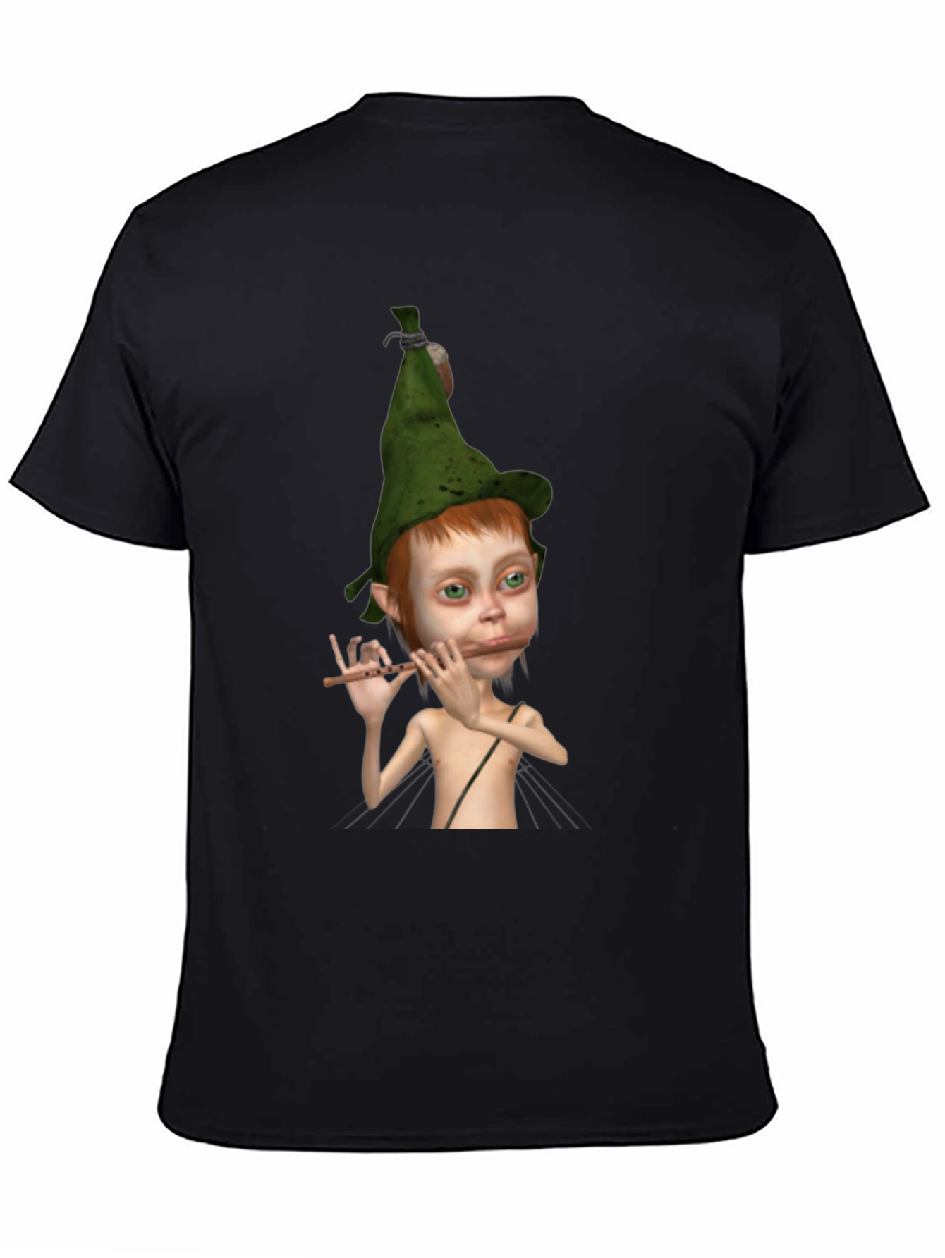Elf Flute Player Graphic Tee