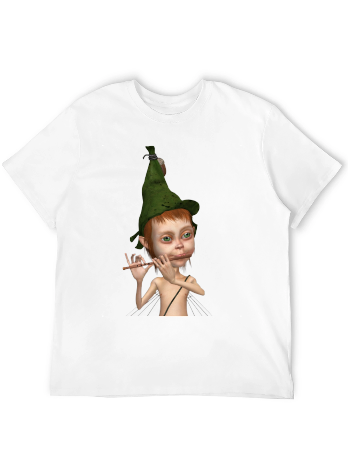 Elf Flute Player Graphic Tee