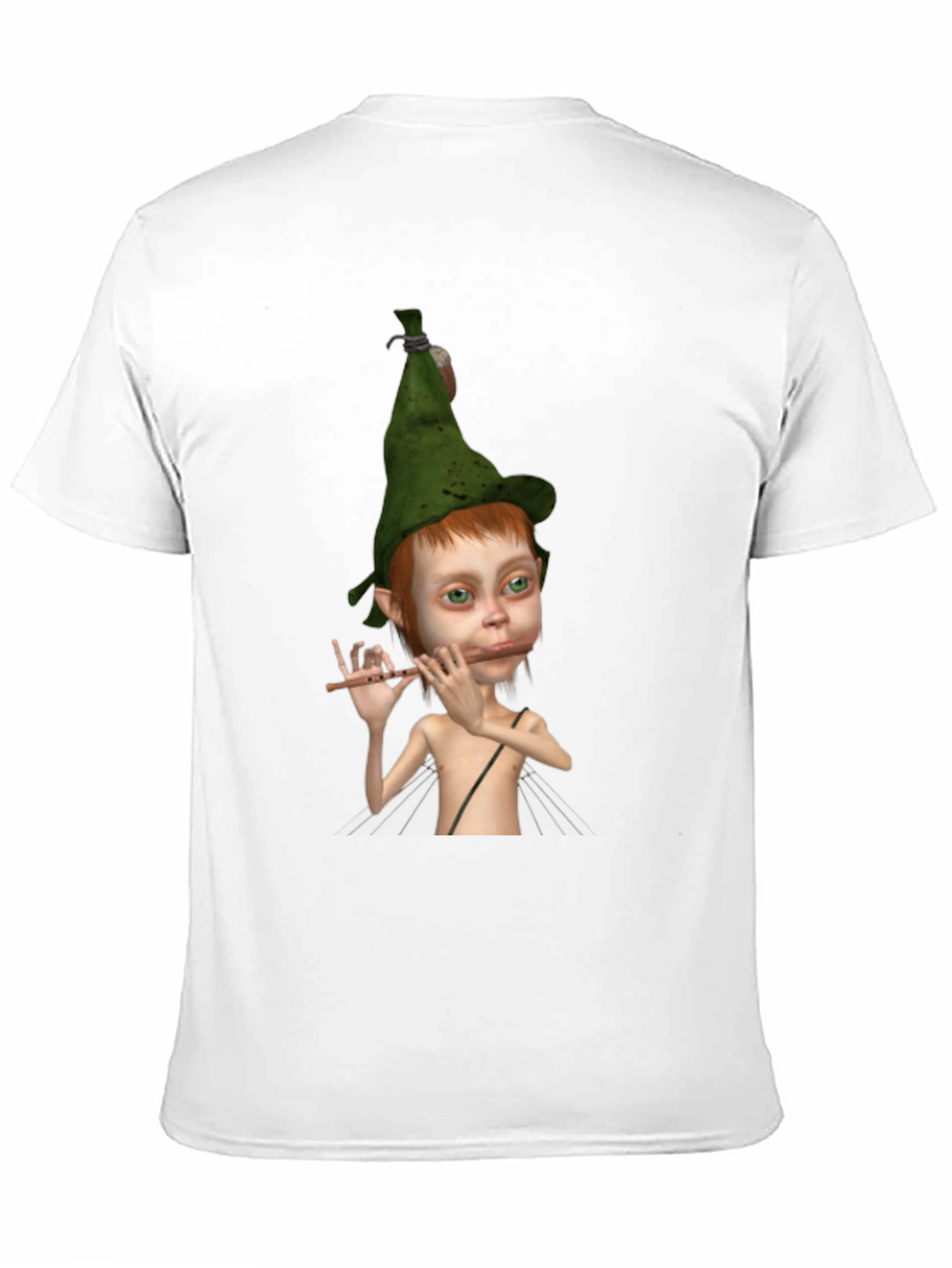 Elf Flute Player Graphic Tee