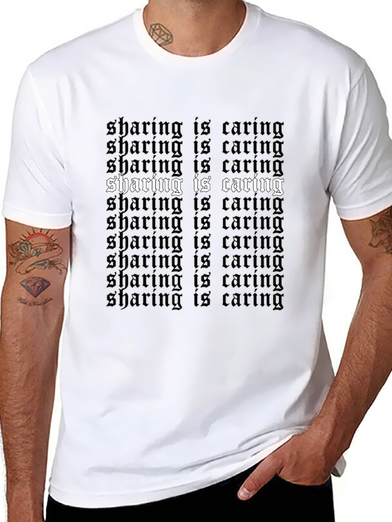 Sharing is Caring Graphic T-Shirt