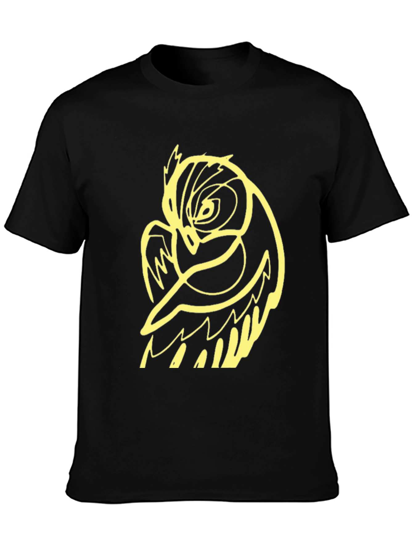 Cool Owl Graphic Black T-Shirt