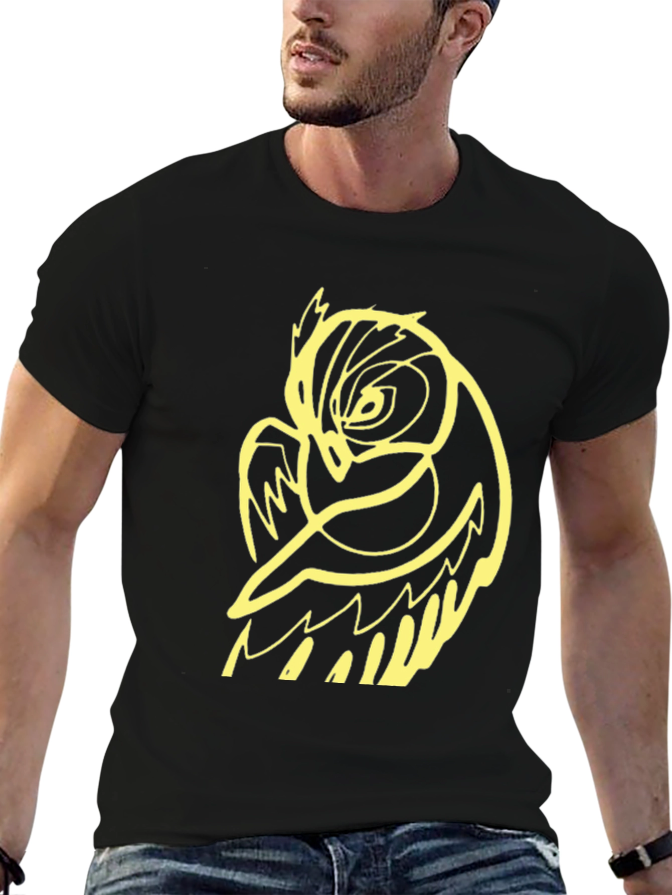 Cool Owl Graphic Black T-Shirt