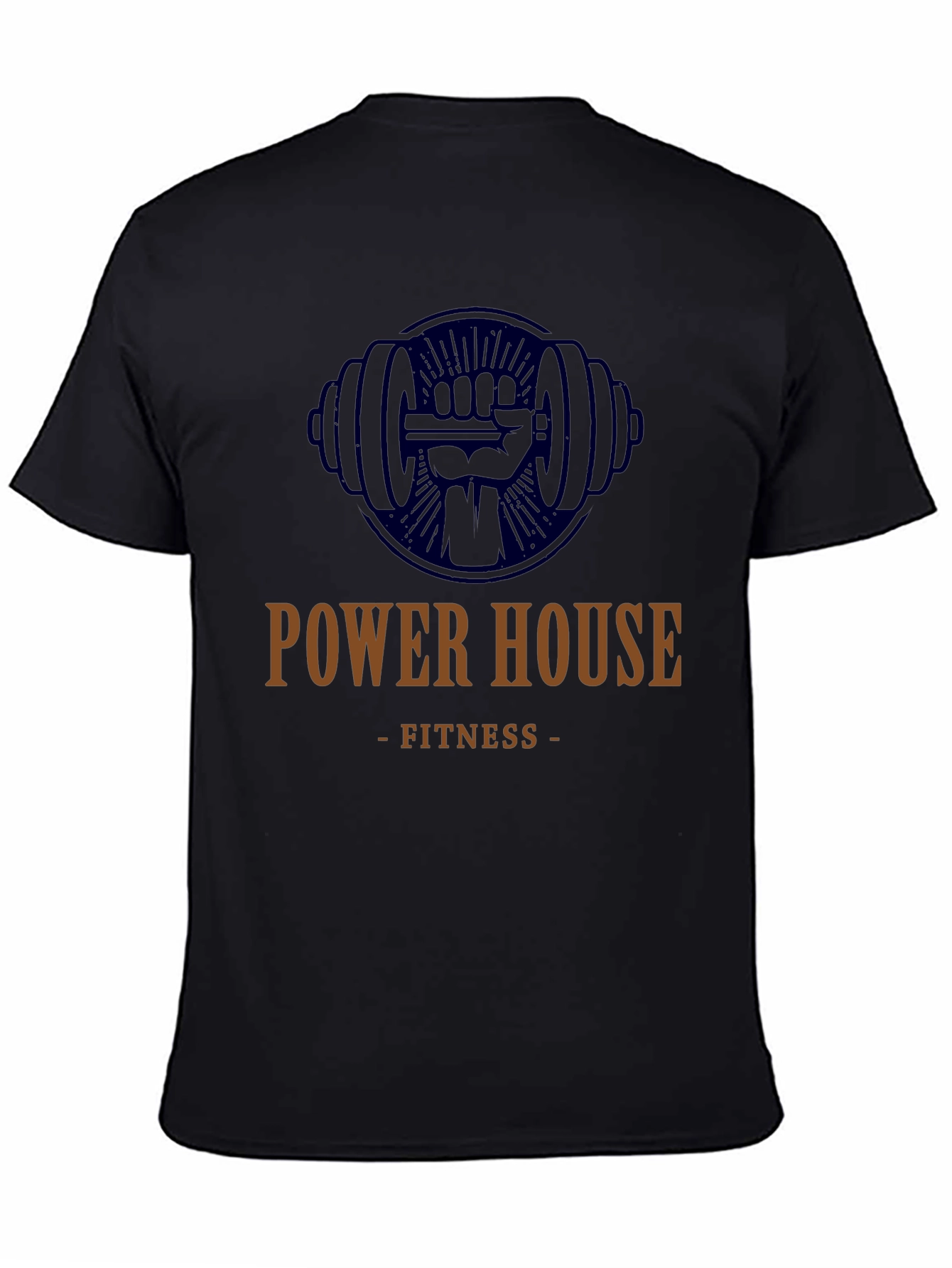 Power House Fitness Black Graphic Tee