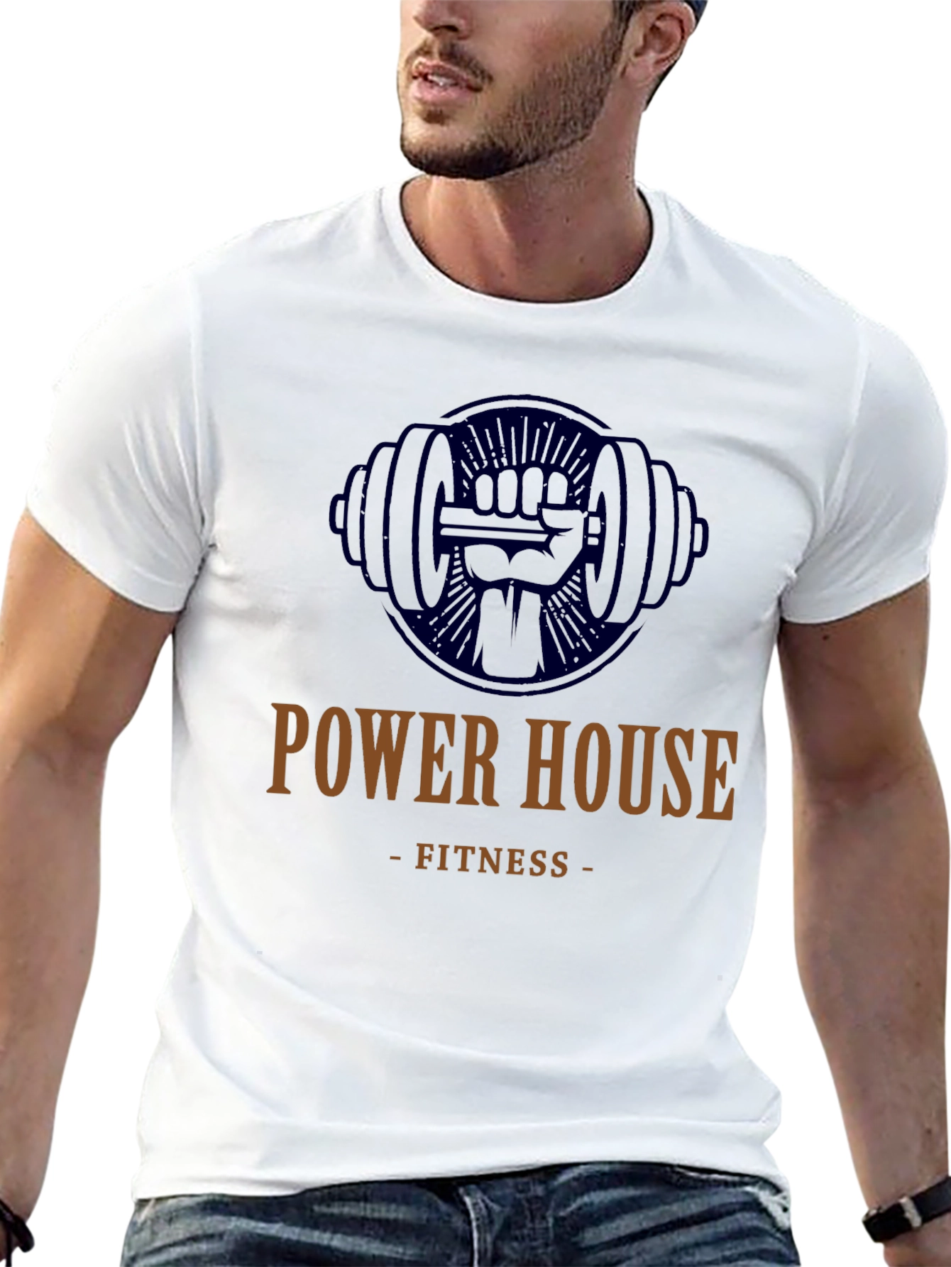 Power House Fitness Black Graphic Tee