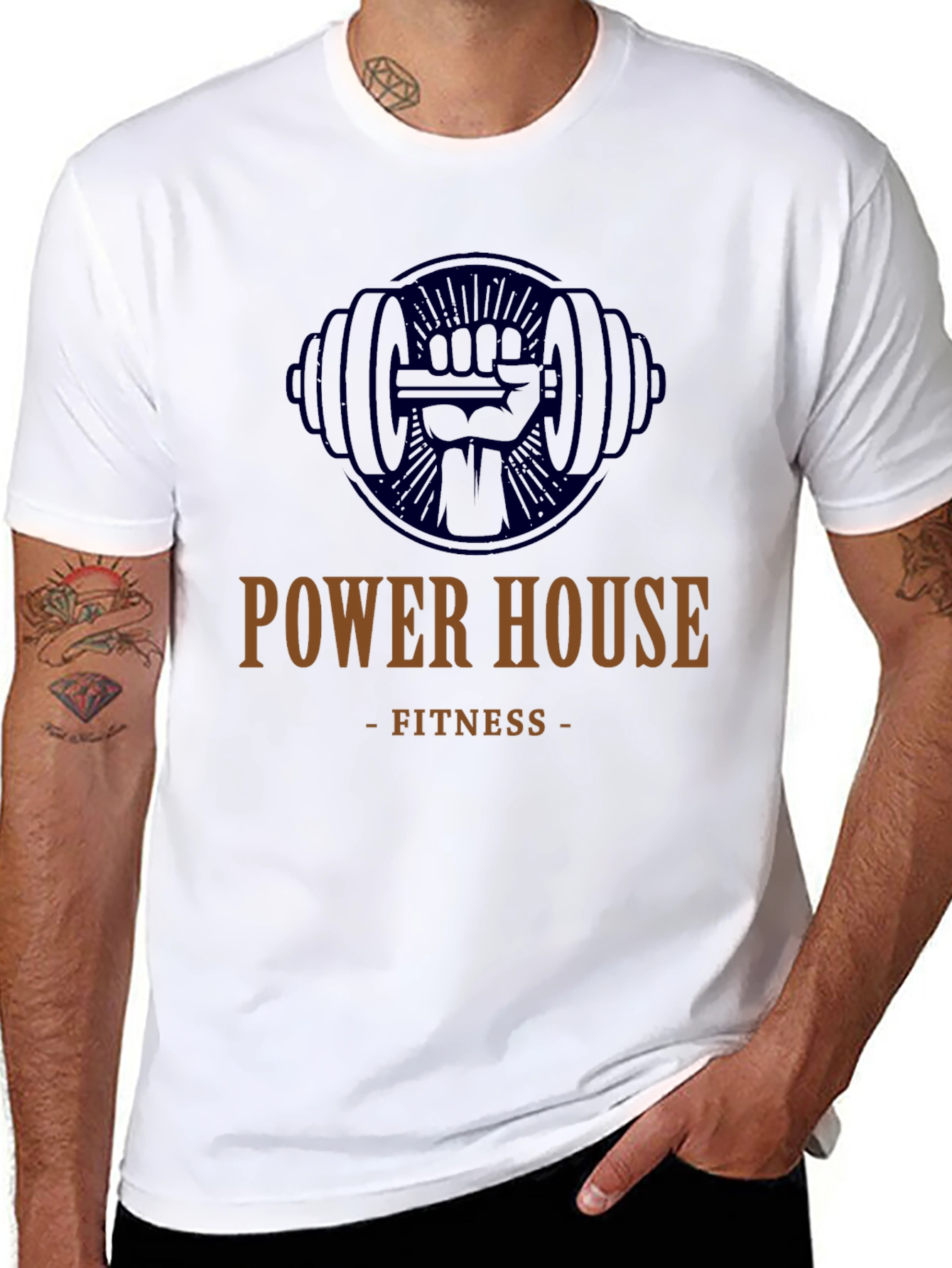 Power House Fitness Black Graphic Tee