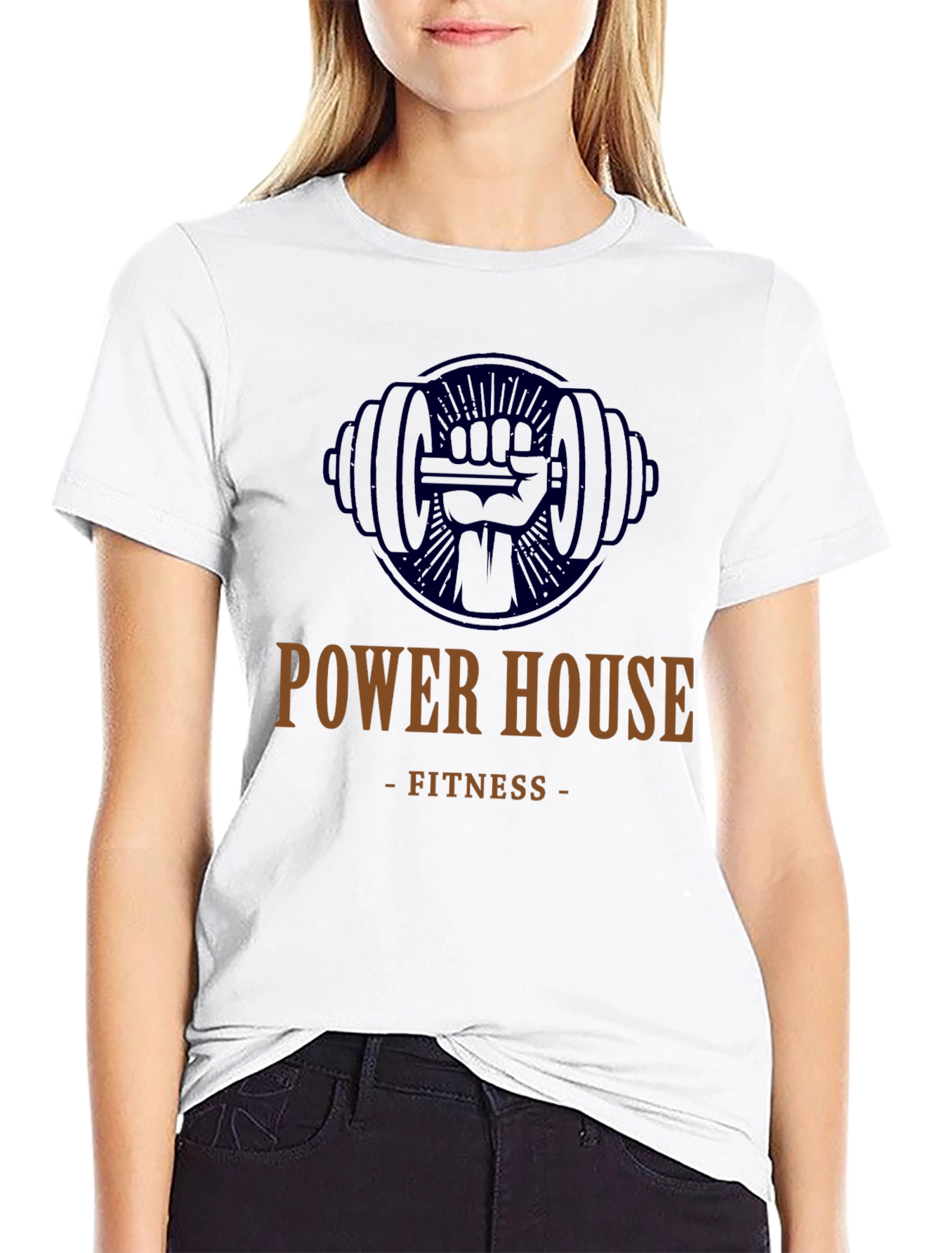 Power House Fitness Black Graphic Tee