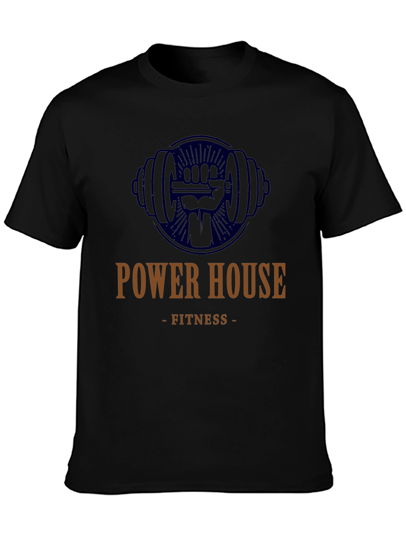 Power House Fitness Black Graphic Tee