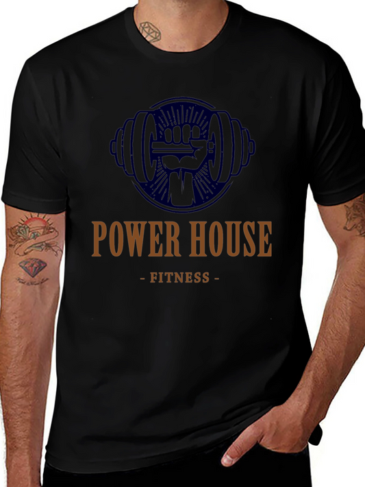 Power House Fitness Black Graphic Tee