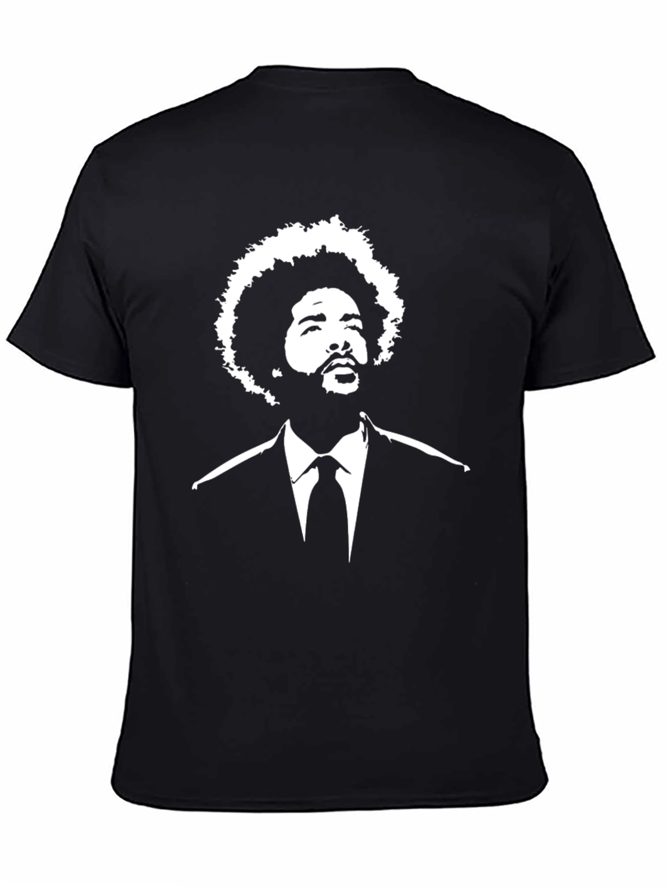 Questlove Afro Suit T-Shirt - Black Graphic Tee