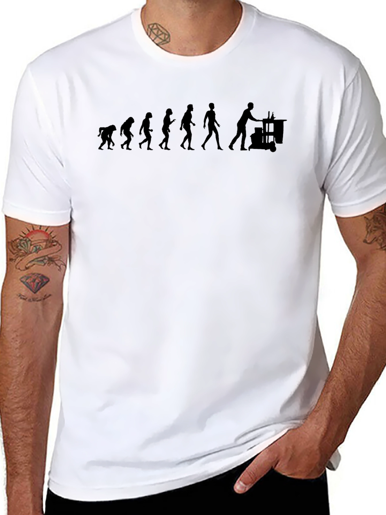 Evolution of the Bartender T-Shirt - Black
