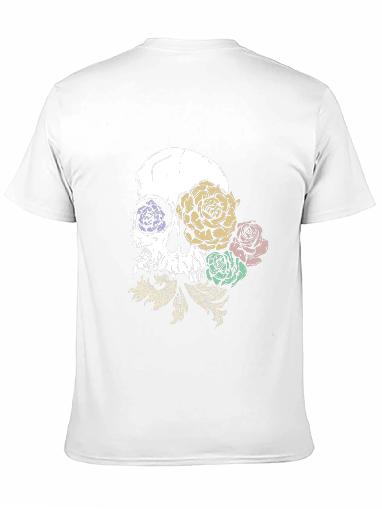 Skull & Roses Graphic T-Shirt - Trendy Streetwear