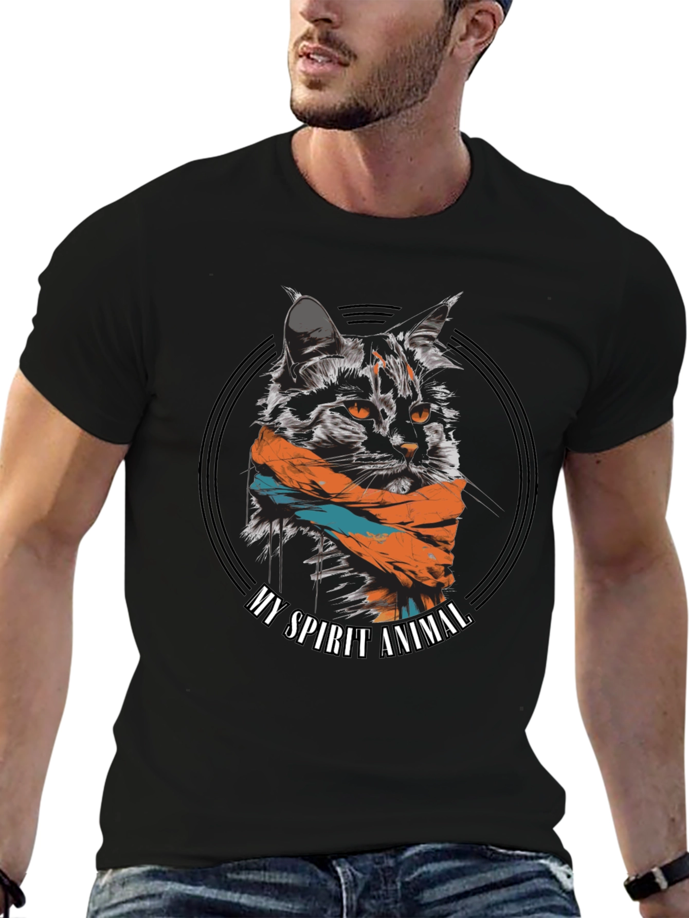 My Spirit Animal Cat Graphic T-Shirt