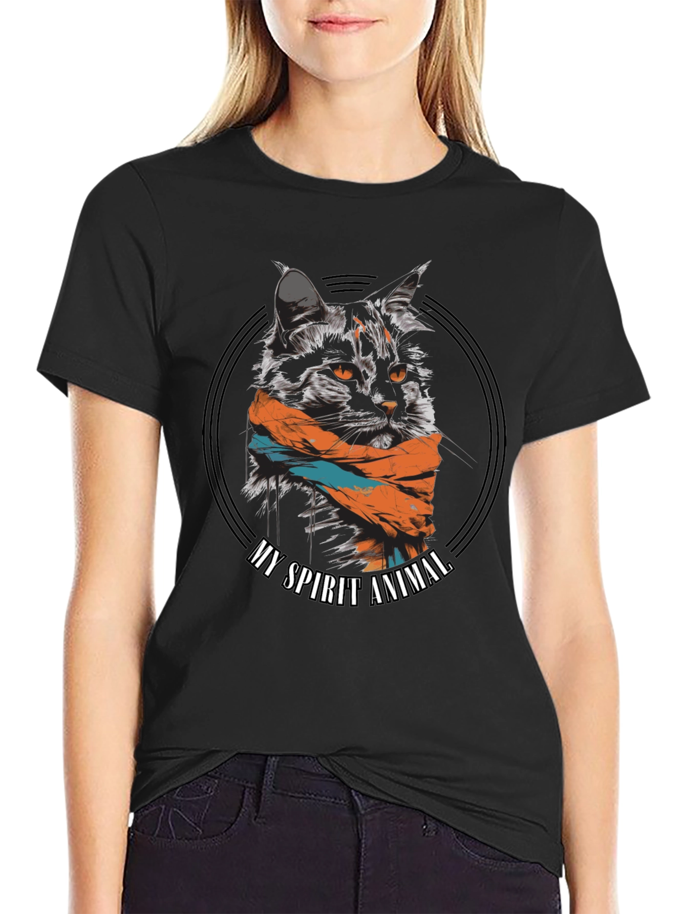 My Spirit Animal Cat Graphic T-Shirt