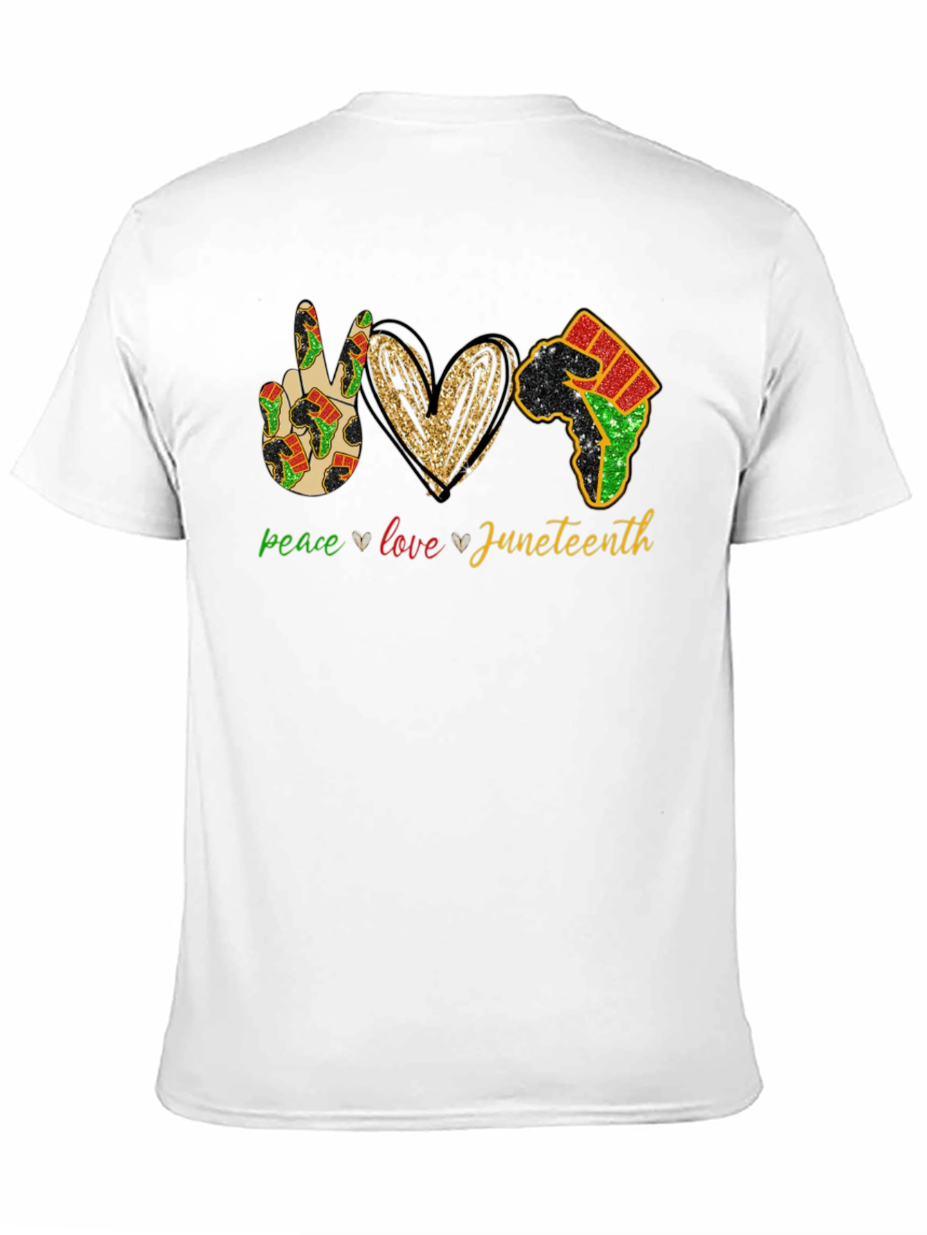 Juneteenth Peace Love Equality T-Shirt