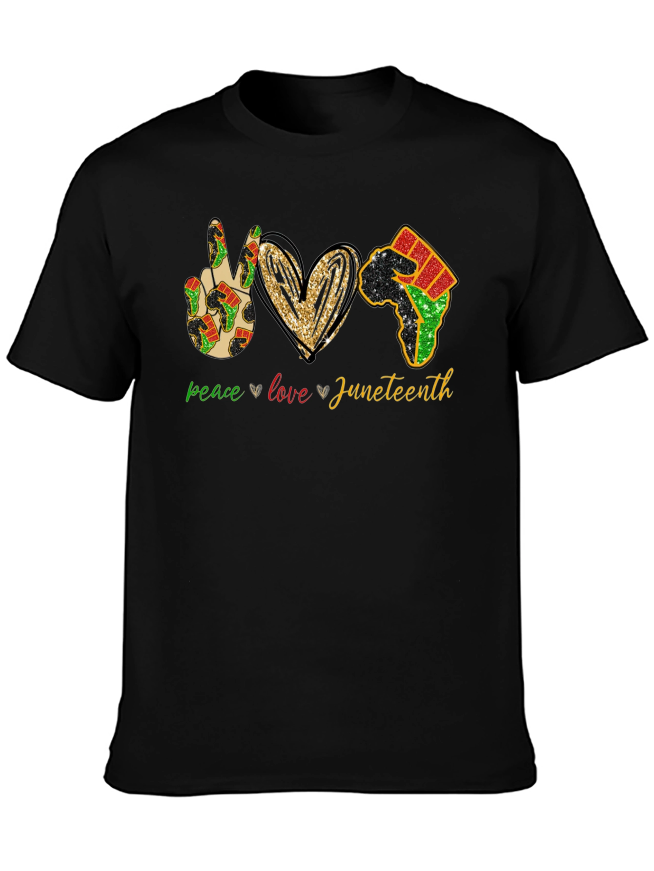 Juneteenth Peace Love Equality T-Shirt
