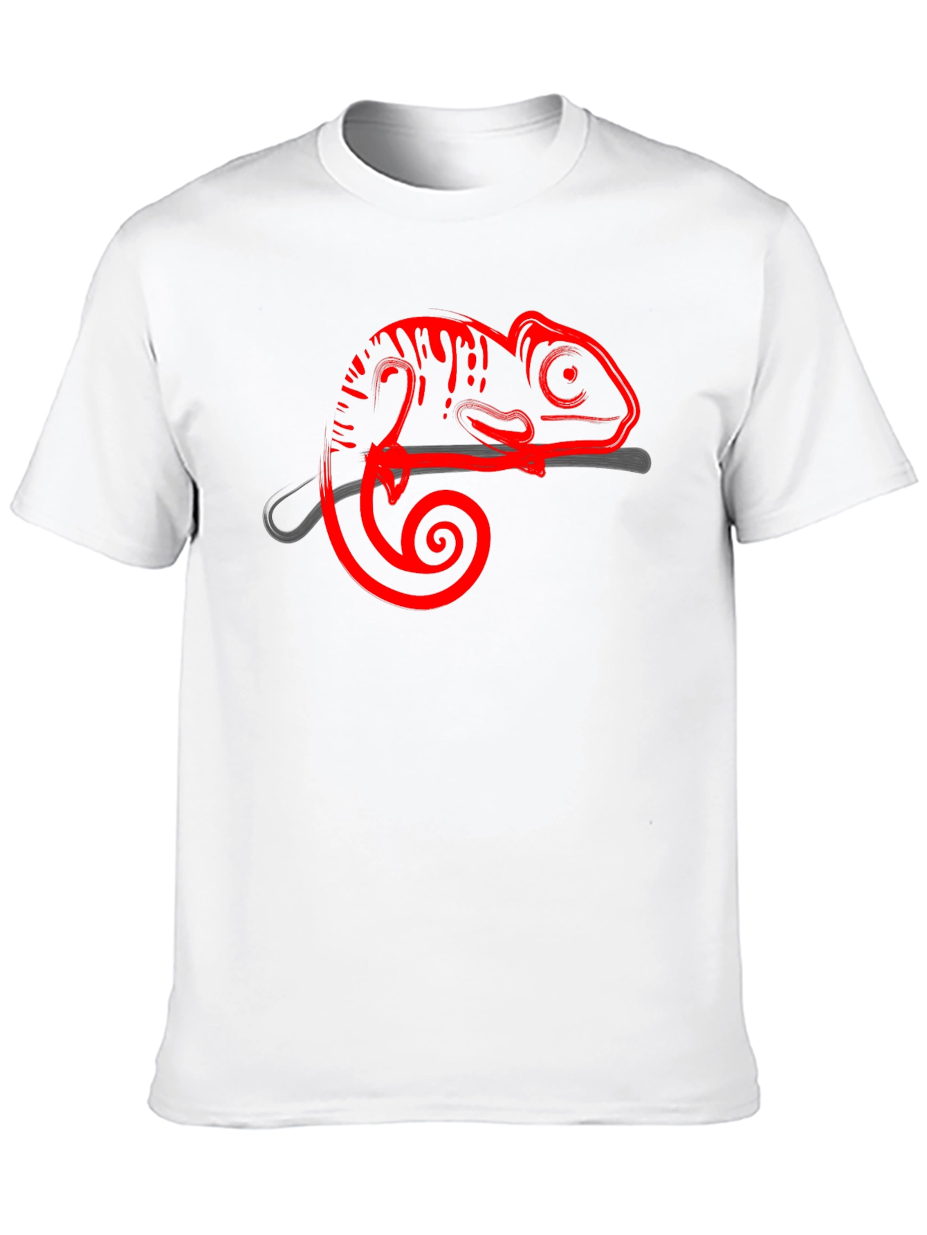 Cool Chameleon Graphic Tee - Stylish Animal Print Shirt