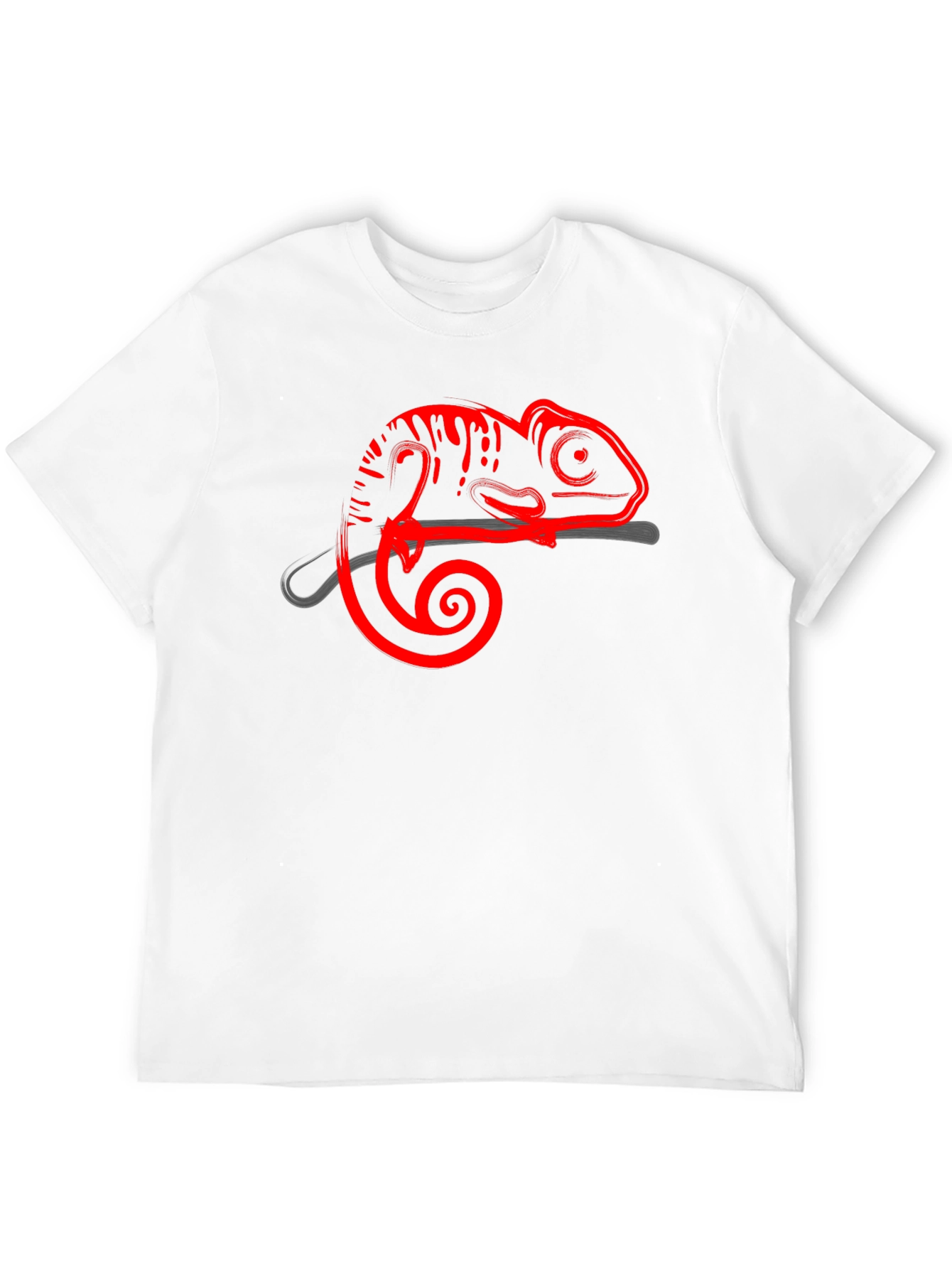 Cool Chameleon Graphic Tee - Stylish Animal Print Shirt