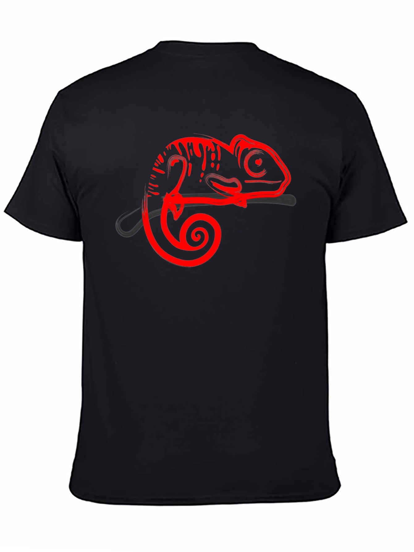 Cool Chameleon Graphic Tee - Stylish Animal Print Shirt