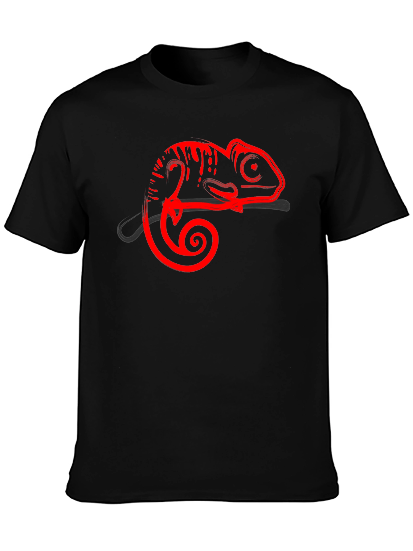 Cool Chameleon Graphic Tee - Stylish Animal Print Shirt