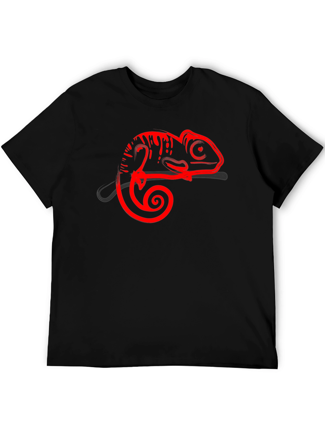 Cool Chameleon Graphic Tee - Stylish Animal Print Shirt