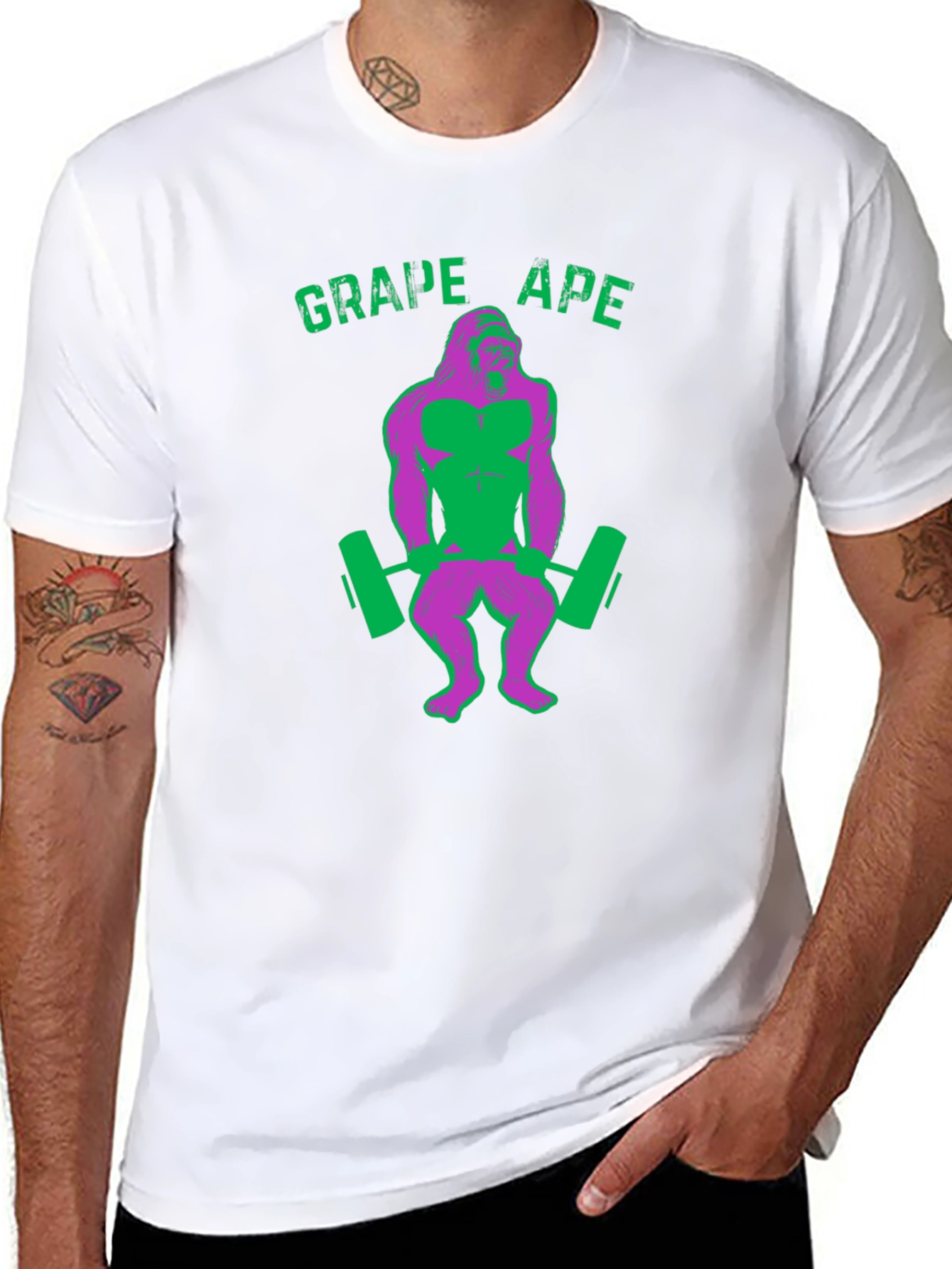 Grape Ape Gym T-Shirt - Funny Workout Shirt