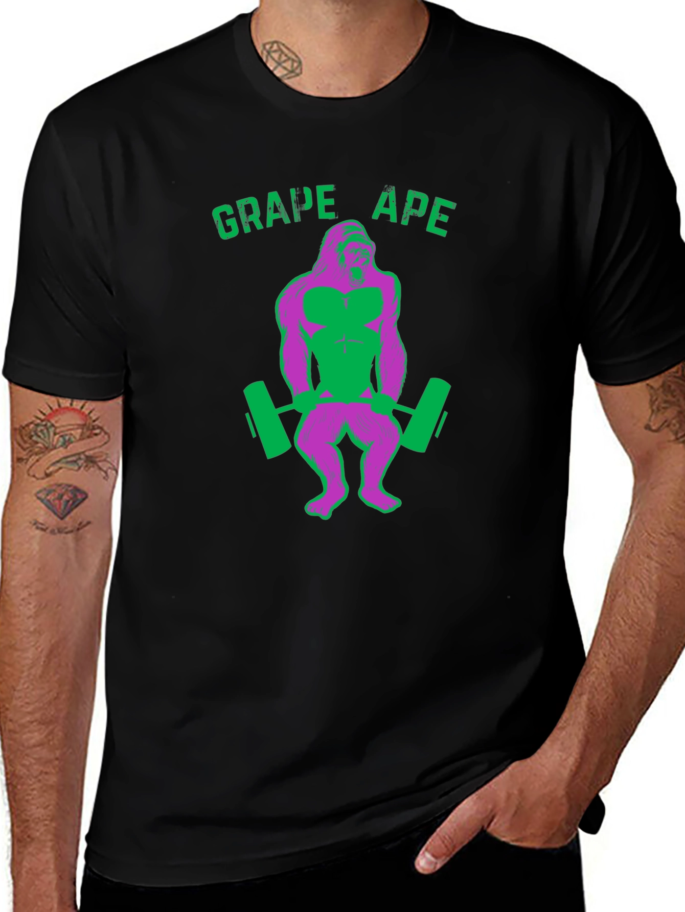 Grape Ape Gym T-Shirt - Funny Workout Shirt