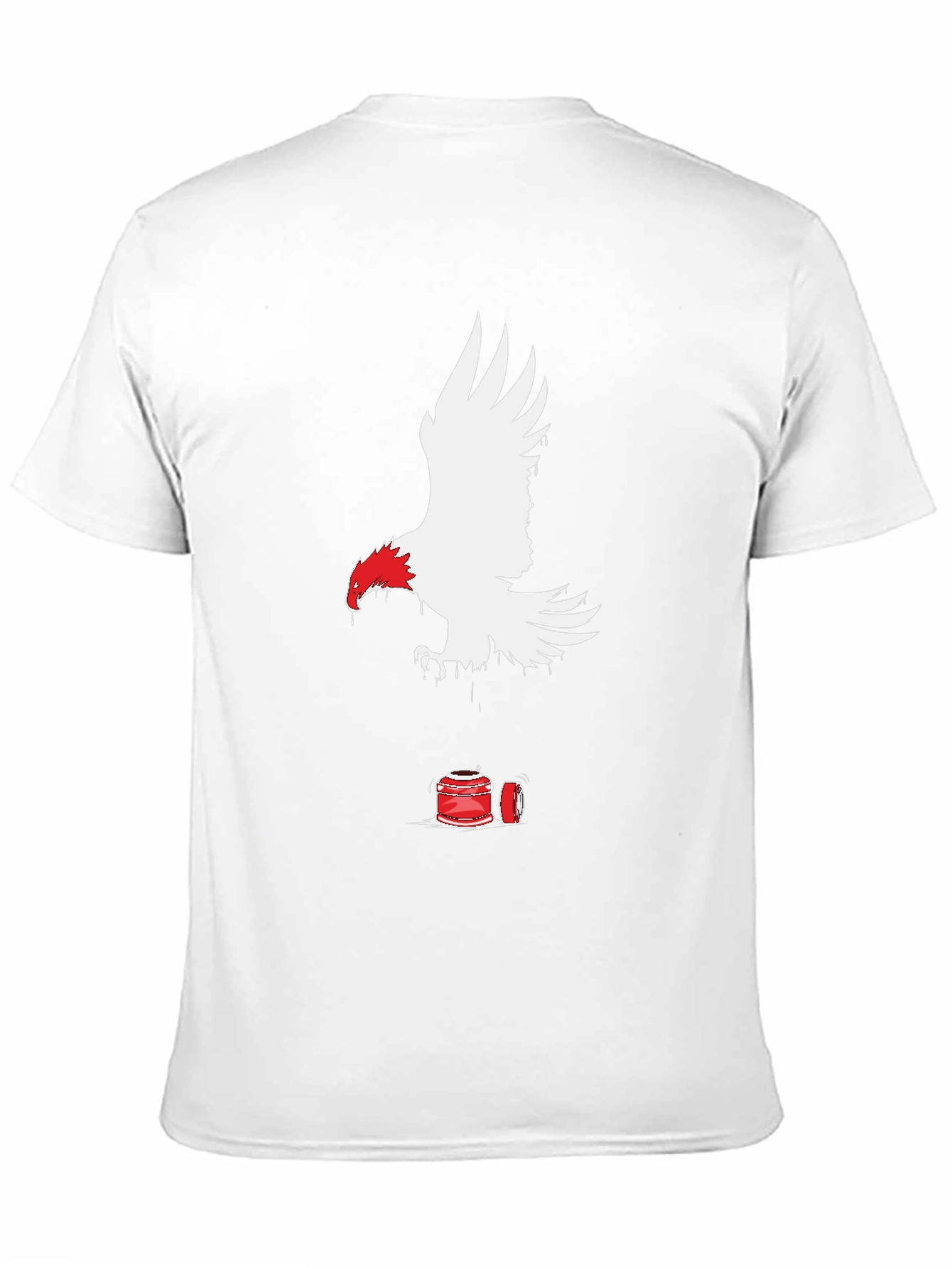Eagle & Paint Splatter Graphic T-Shirt