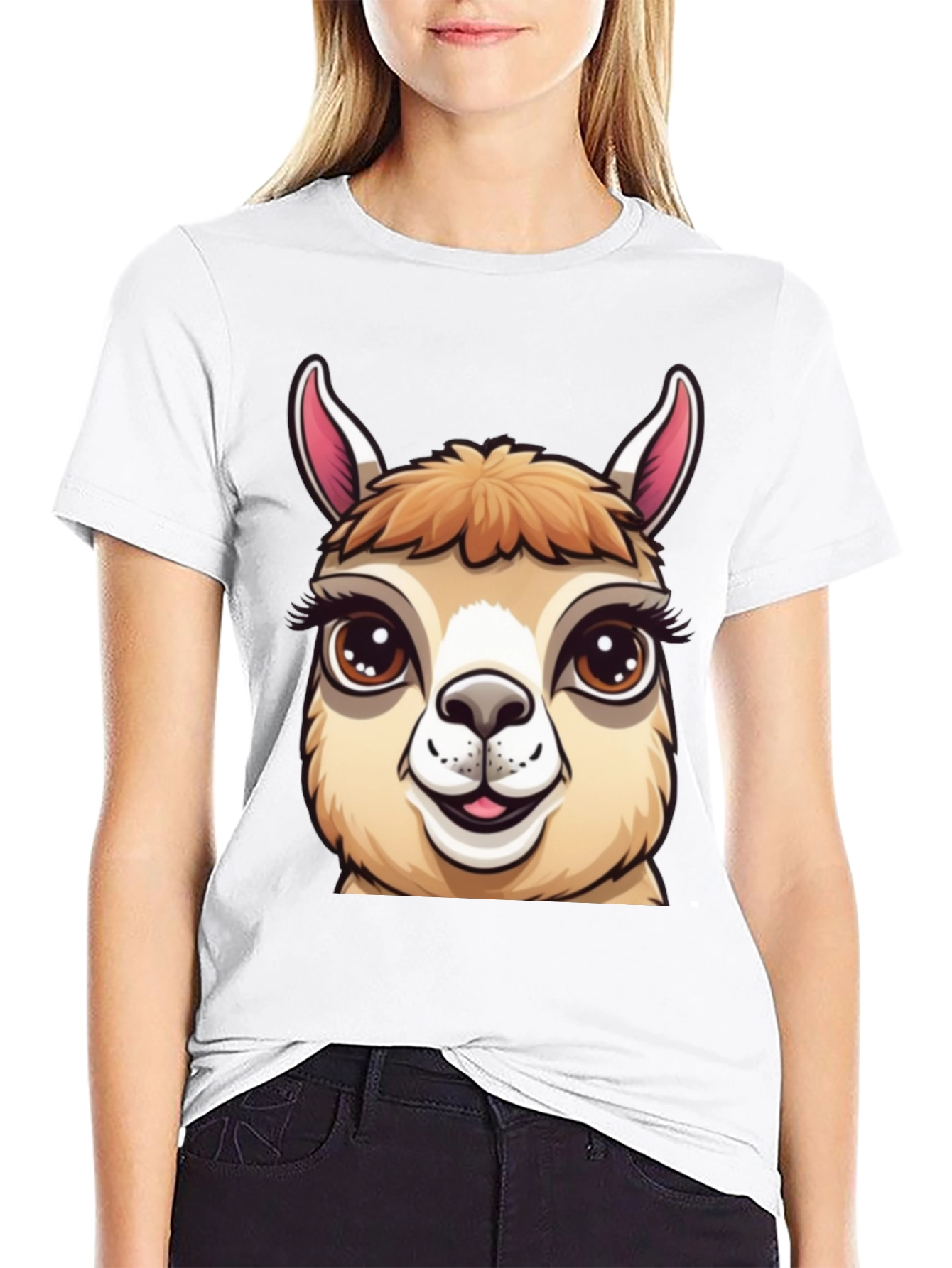 Llama Graphic Tee - Cute Animal T-Shirt