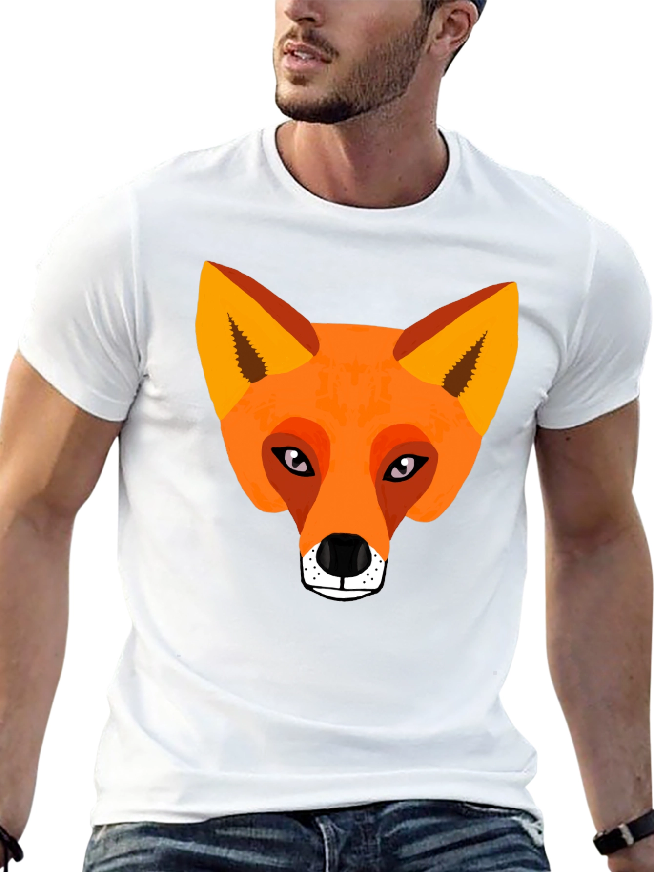 Fox Graphic Tee - Cool Animal Design Shirt