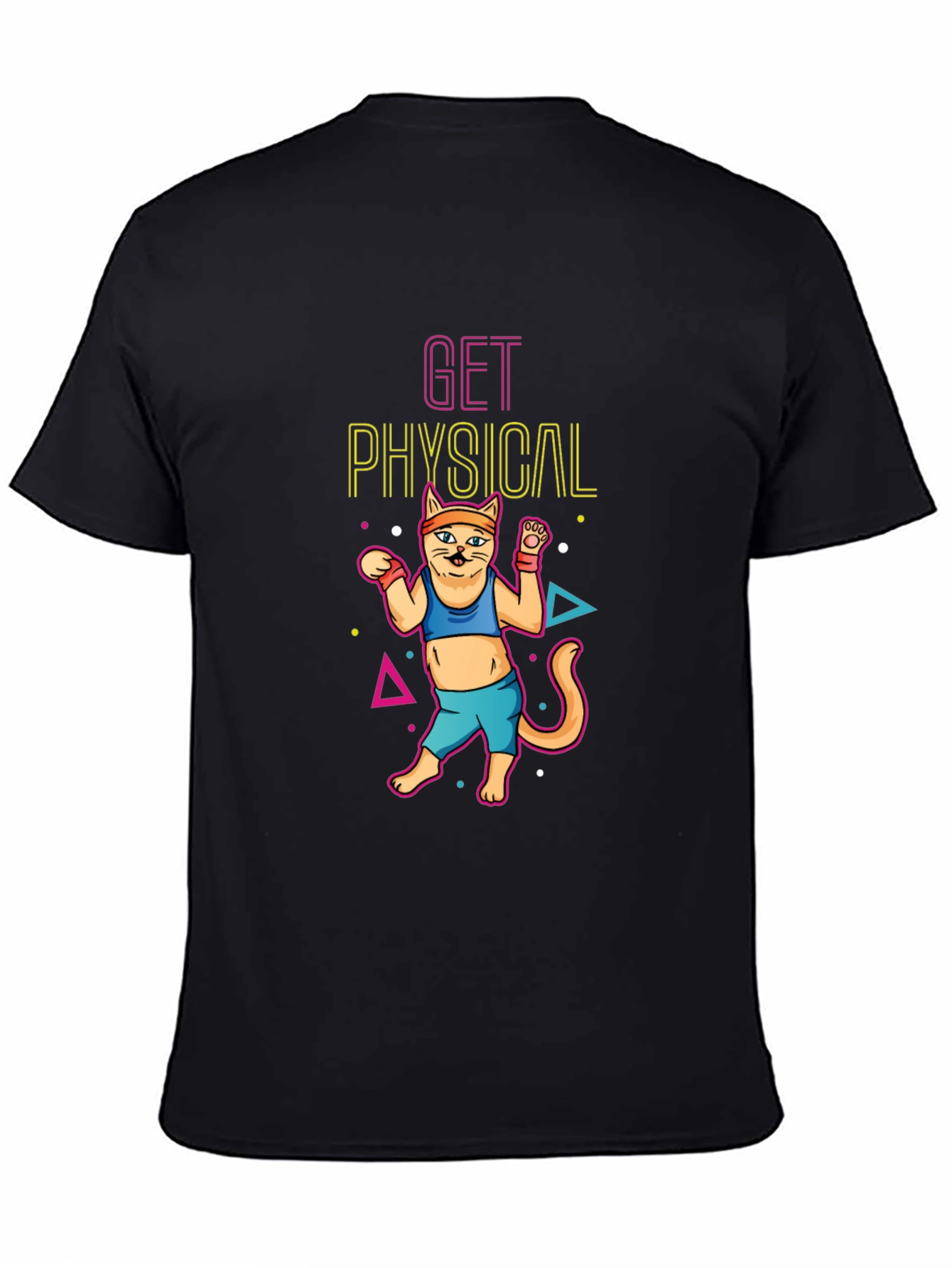Get Physical Cat Black T-Shirt