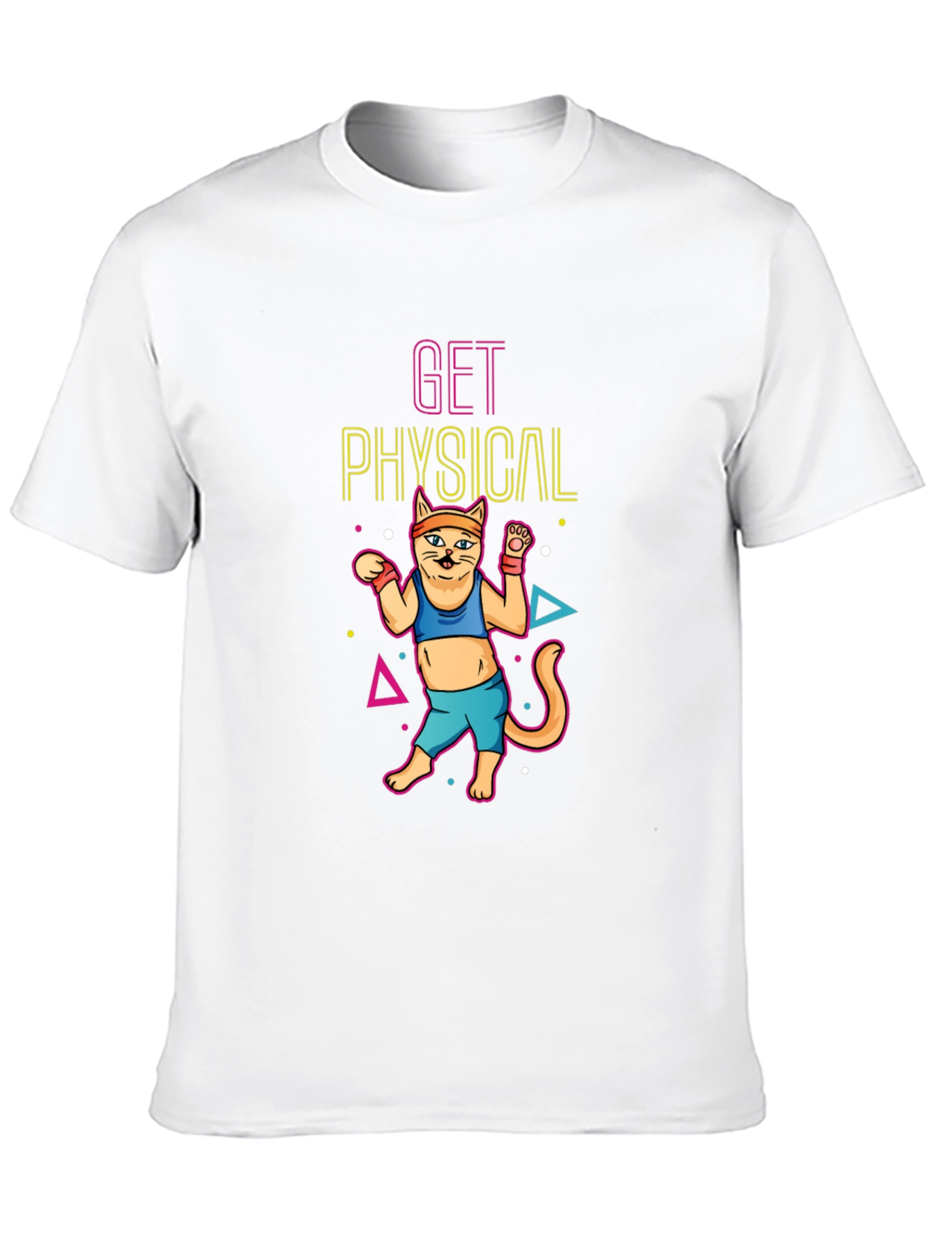 Get Physical Cat Black T-Shirt