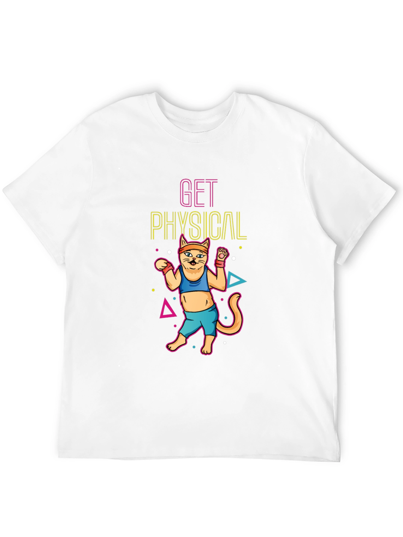 Get Physical Cat Black T-Shirt