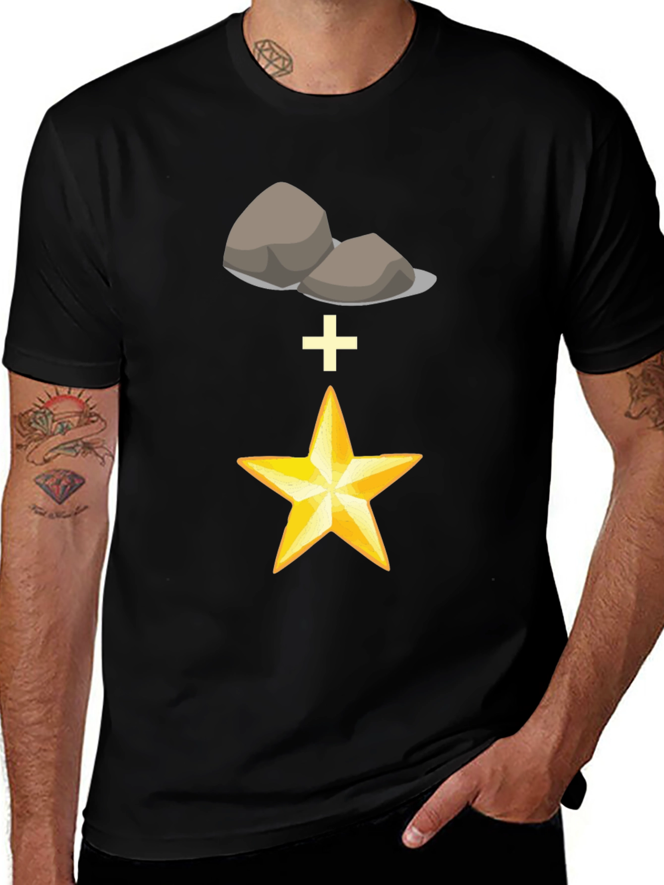 Rock Star T-Shirt - Black Graphic Tee