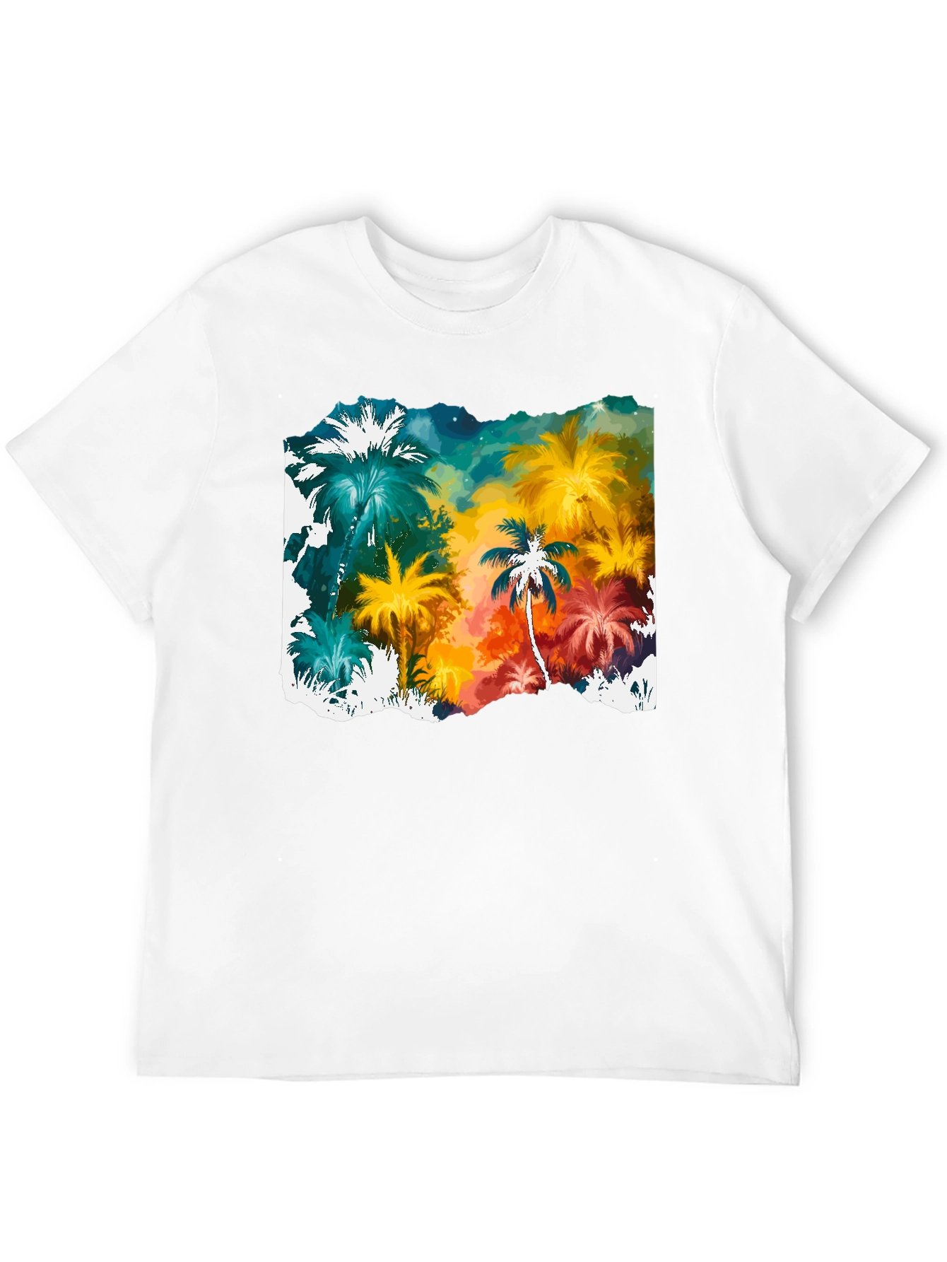 Tropical Palm Tree Graphic T-Shirt