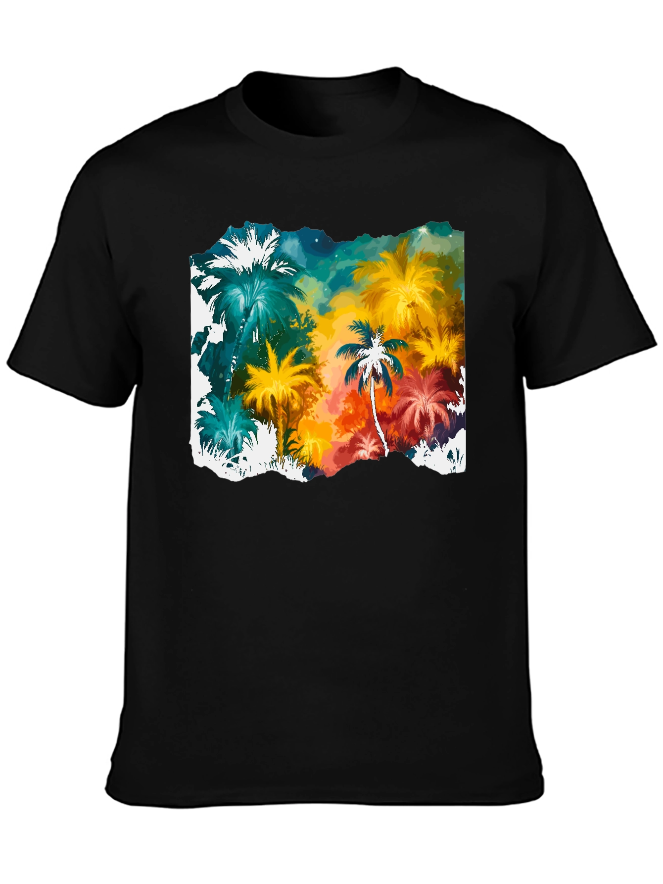 Tropical Palm Tree Graphic T-Shirt