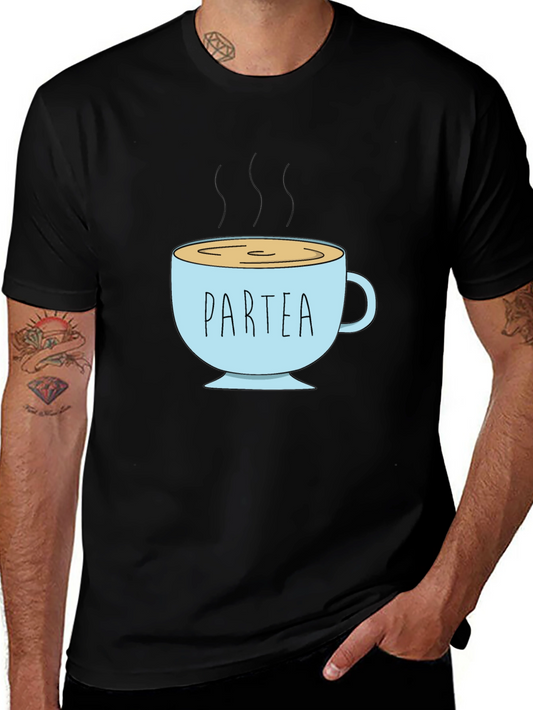 Partea Graphic Tee - Black Cotton Shirt