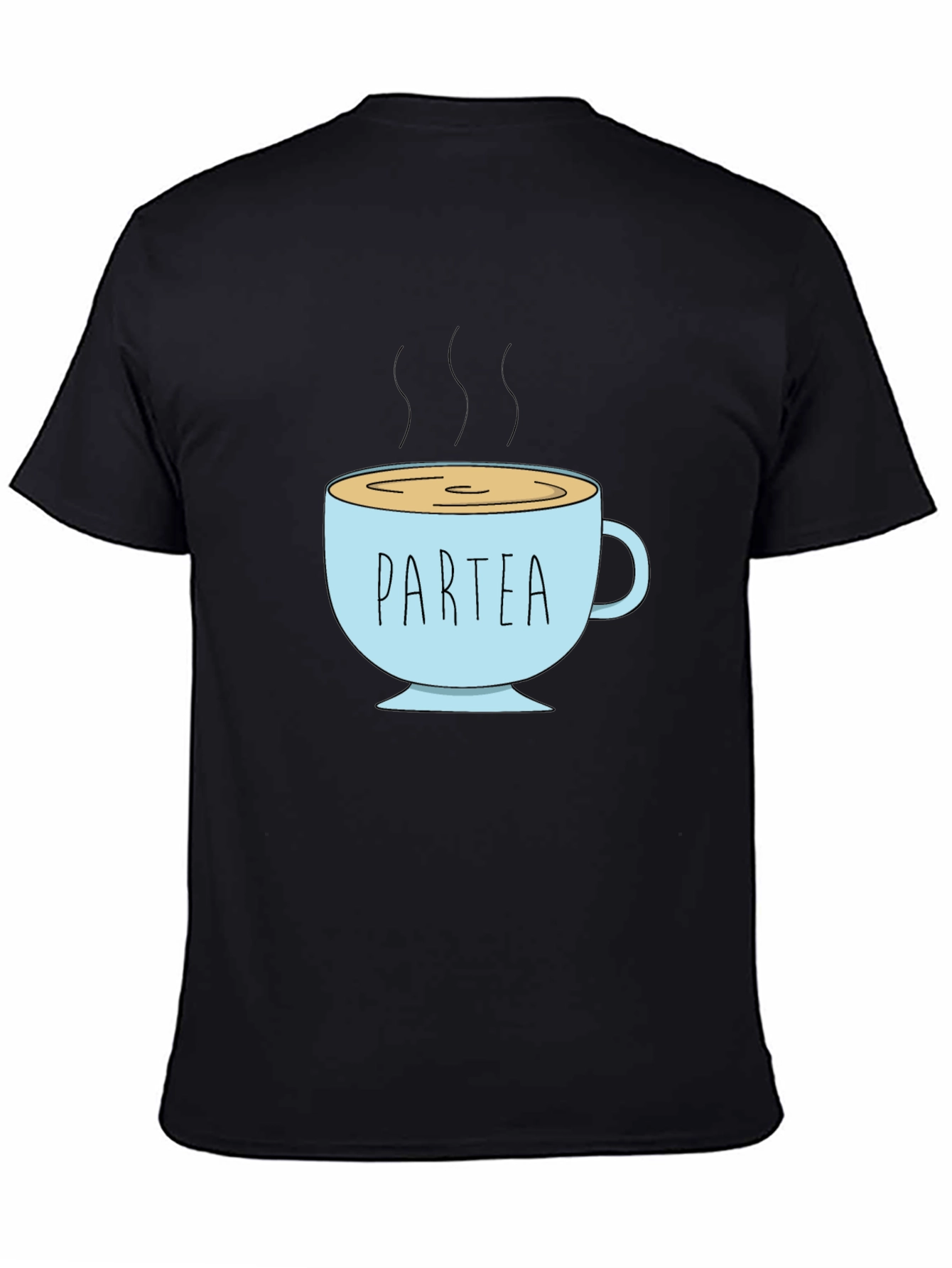 Partea Graphic Tee - Black Cotton Shirt