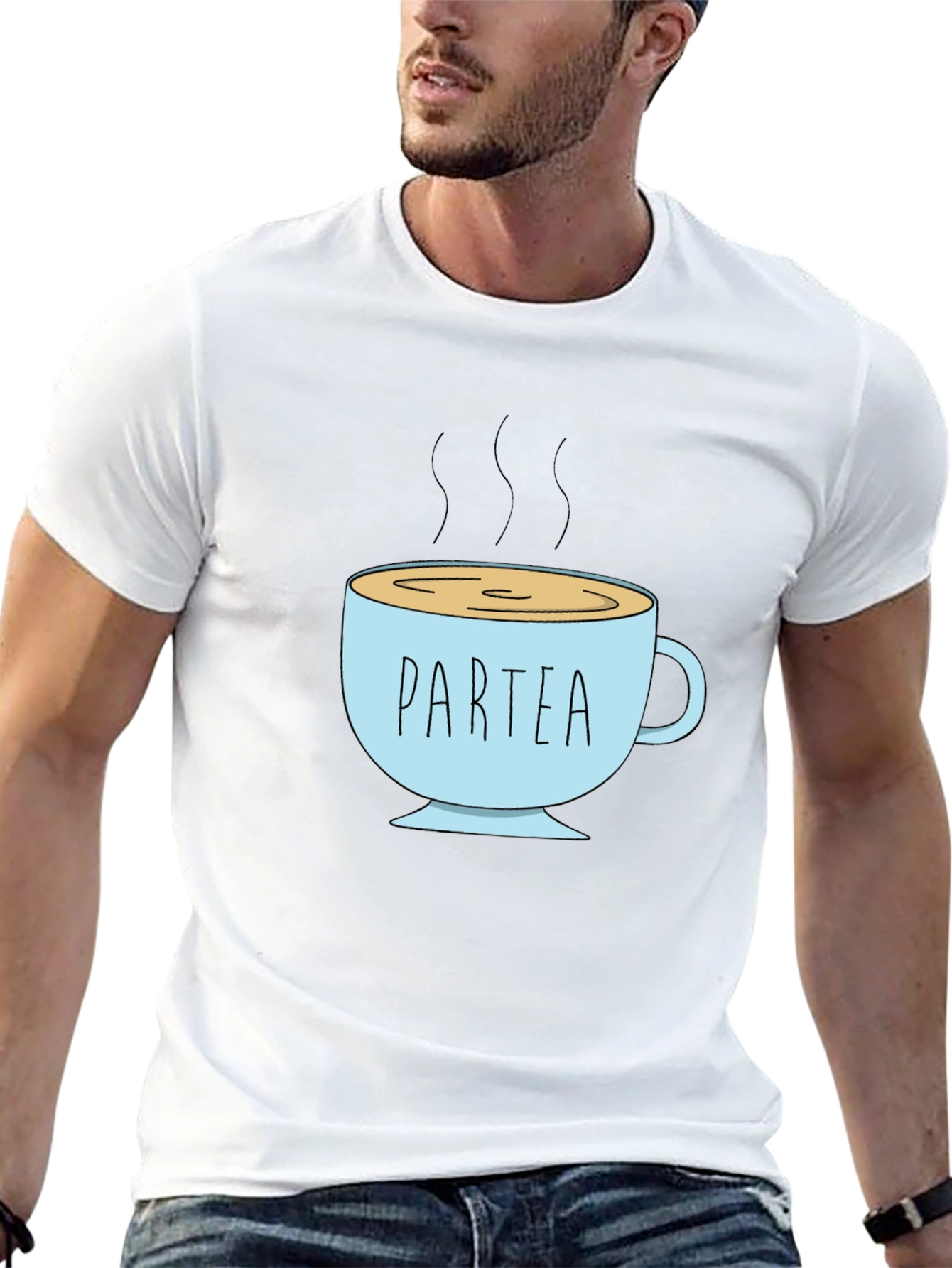 Partea Graphic Tee - Black Cotton Shirt
