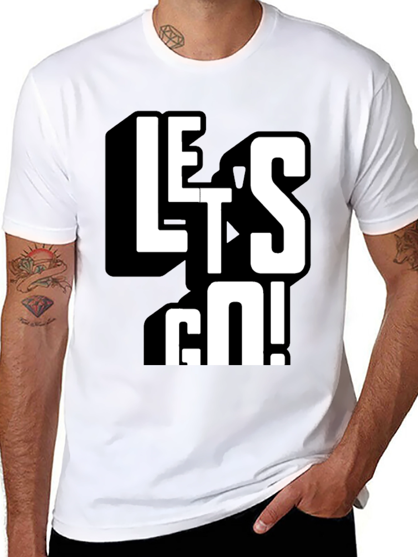 Lets Go! Graphic Tee - Bold Statement T-Shirt