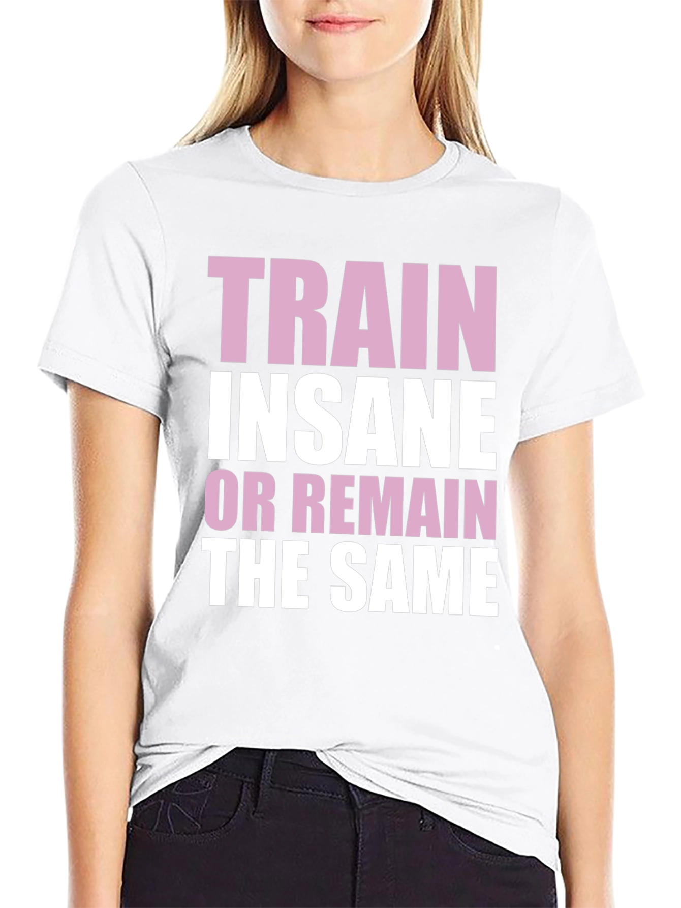 Train Insane Graphic Tee - Motivational Gym Shirt