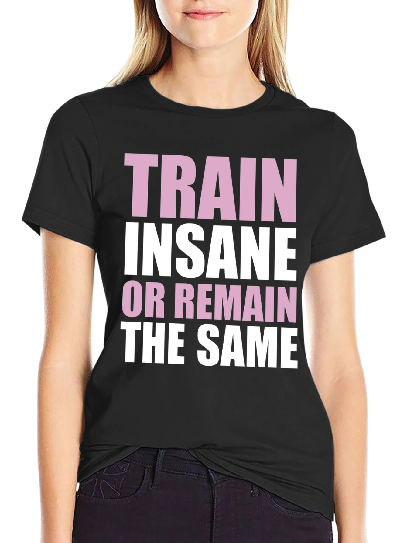 Train Insane Graphic Tee - Motivational Gym Shirt