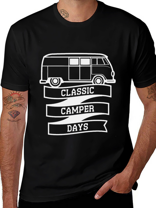 Classic Camper Days Graphic Tee - Retro Van