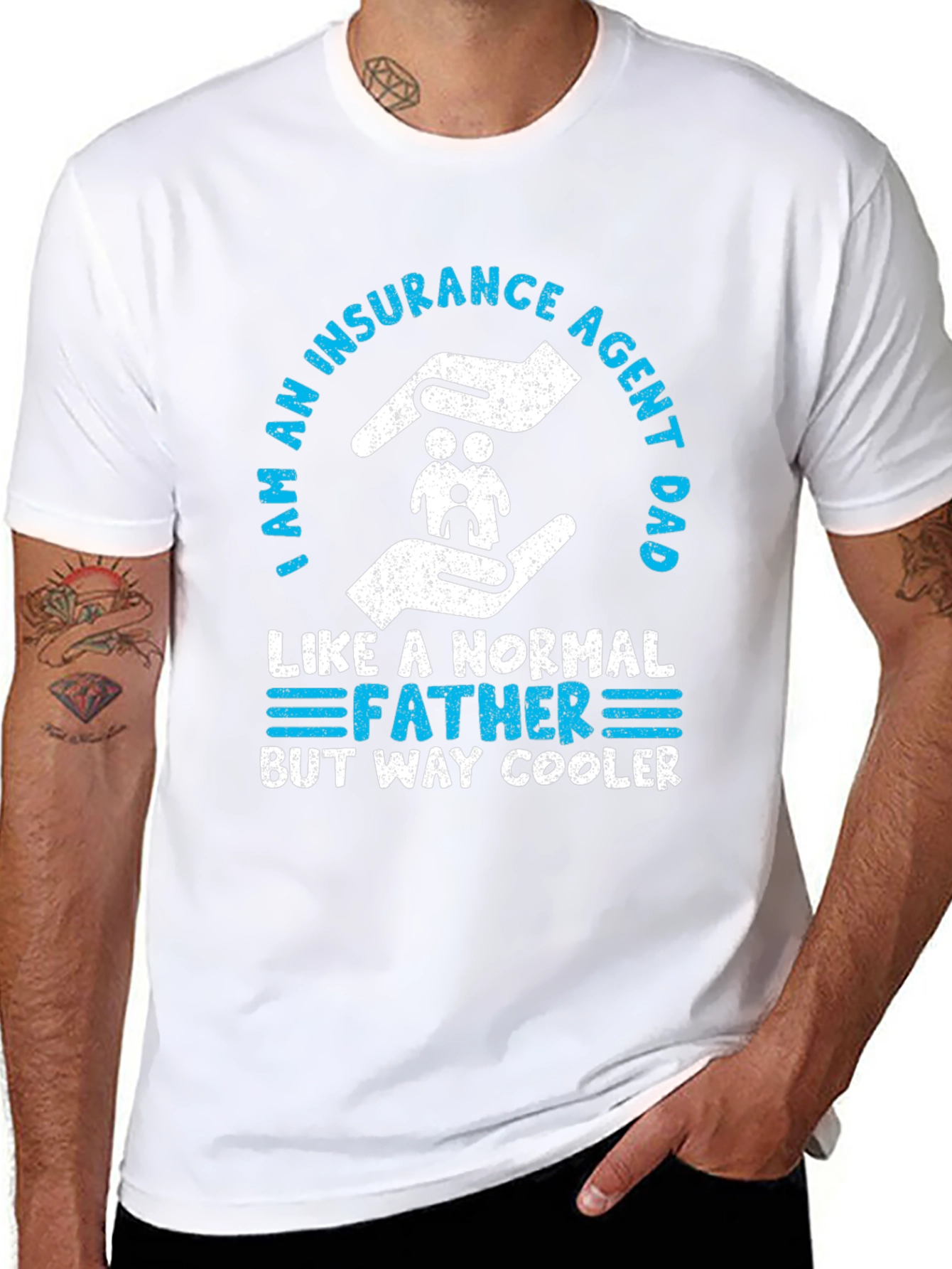 Insurance Agent Dad T-Shirt - Cool Father Graphic Tee