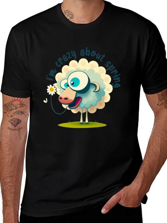 Crazy About Spring Sheep Graphic Tee