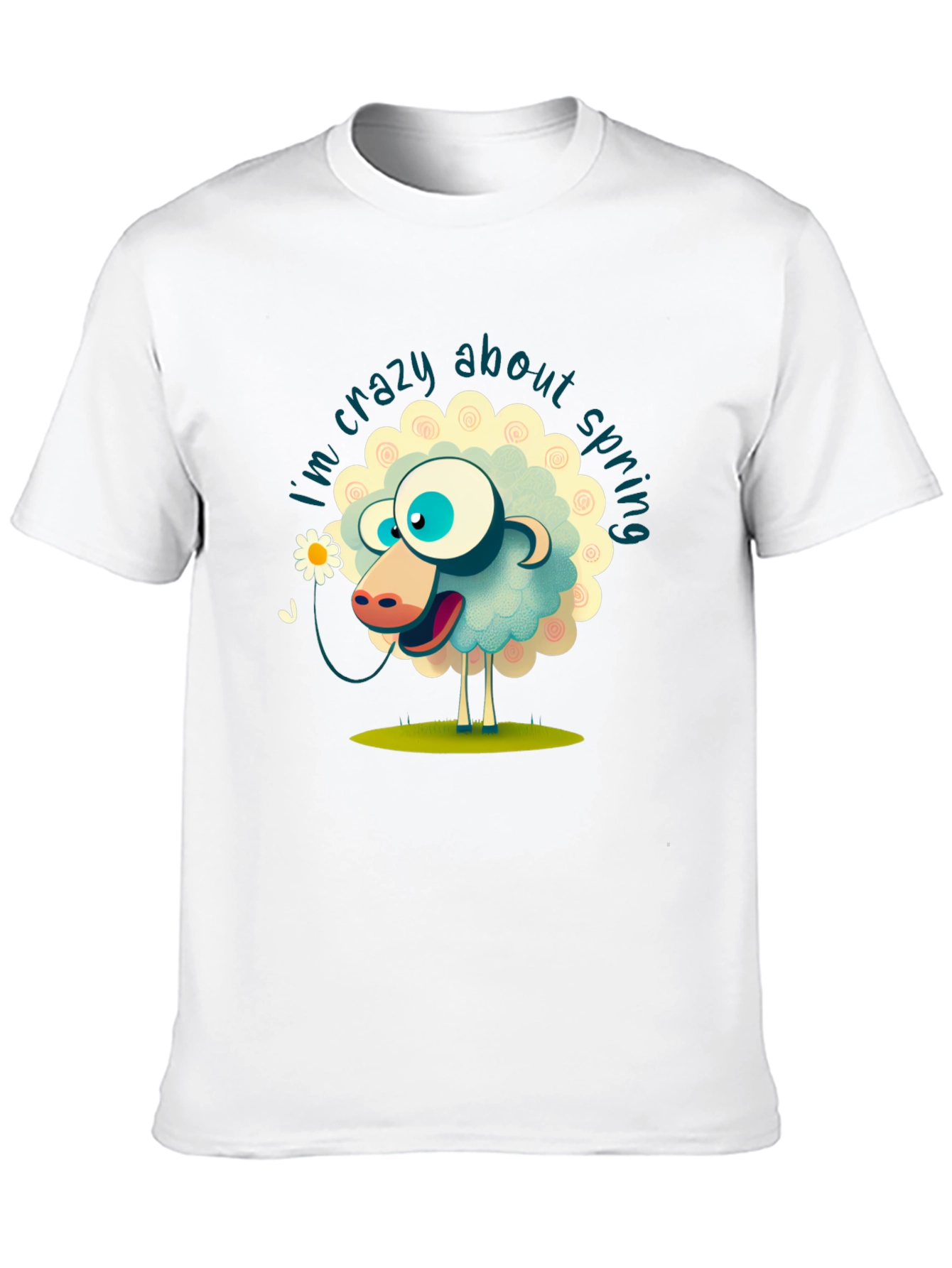 Crazy About Spring Sheep Graphic Tee