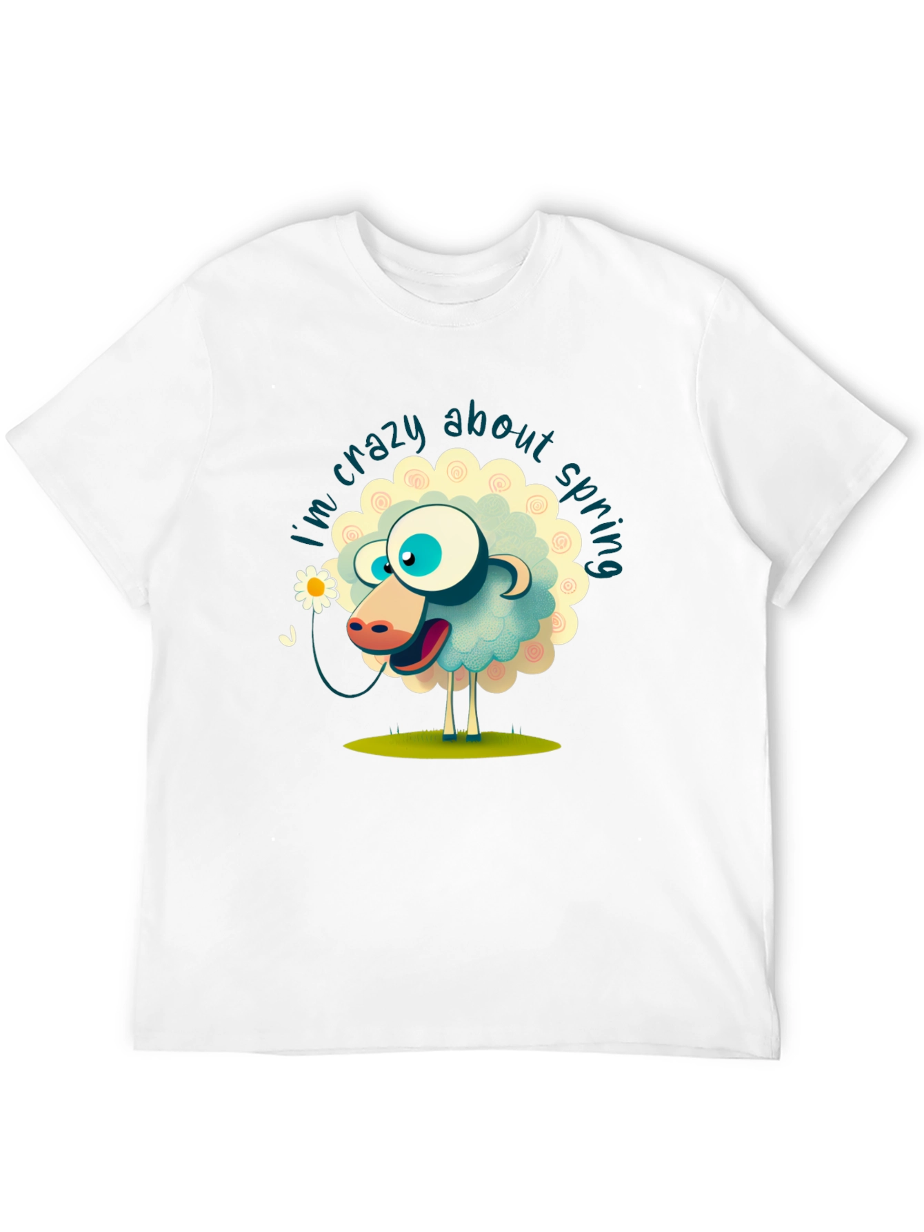 Crazy About Spring Sheep Graphic Tee
