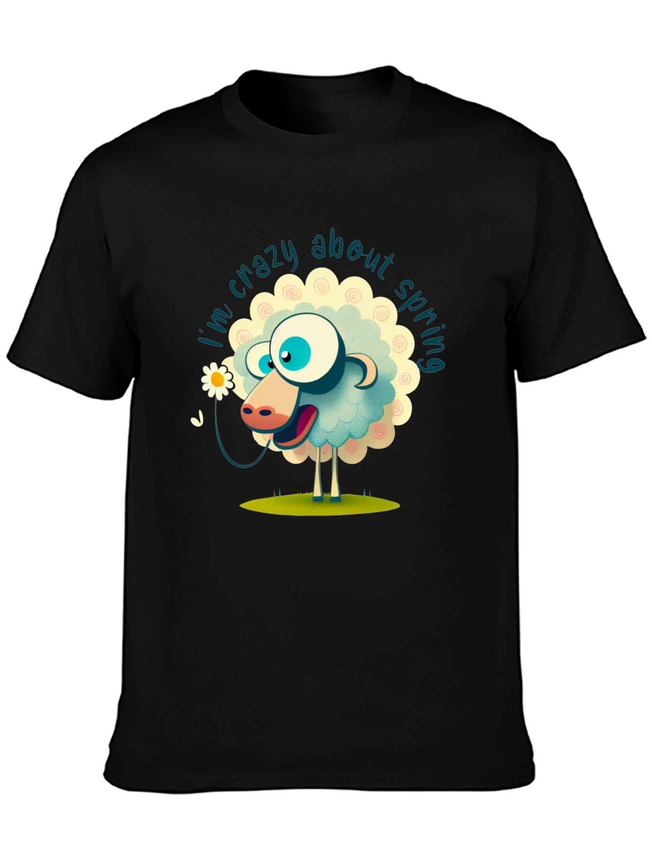 Crazy About Spring Sheep Graphic Tee