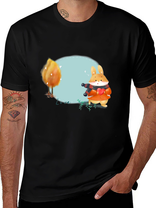 Cute Rabbit Graphic T-Shirt