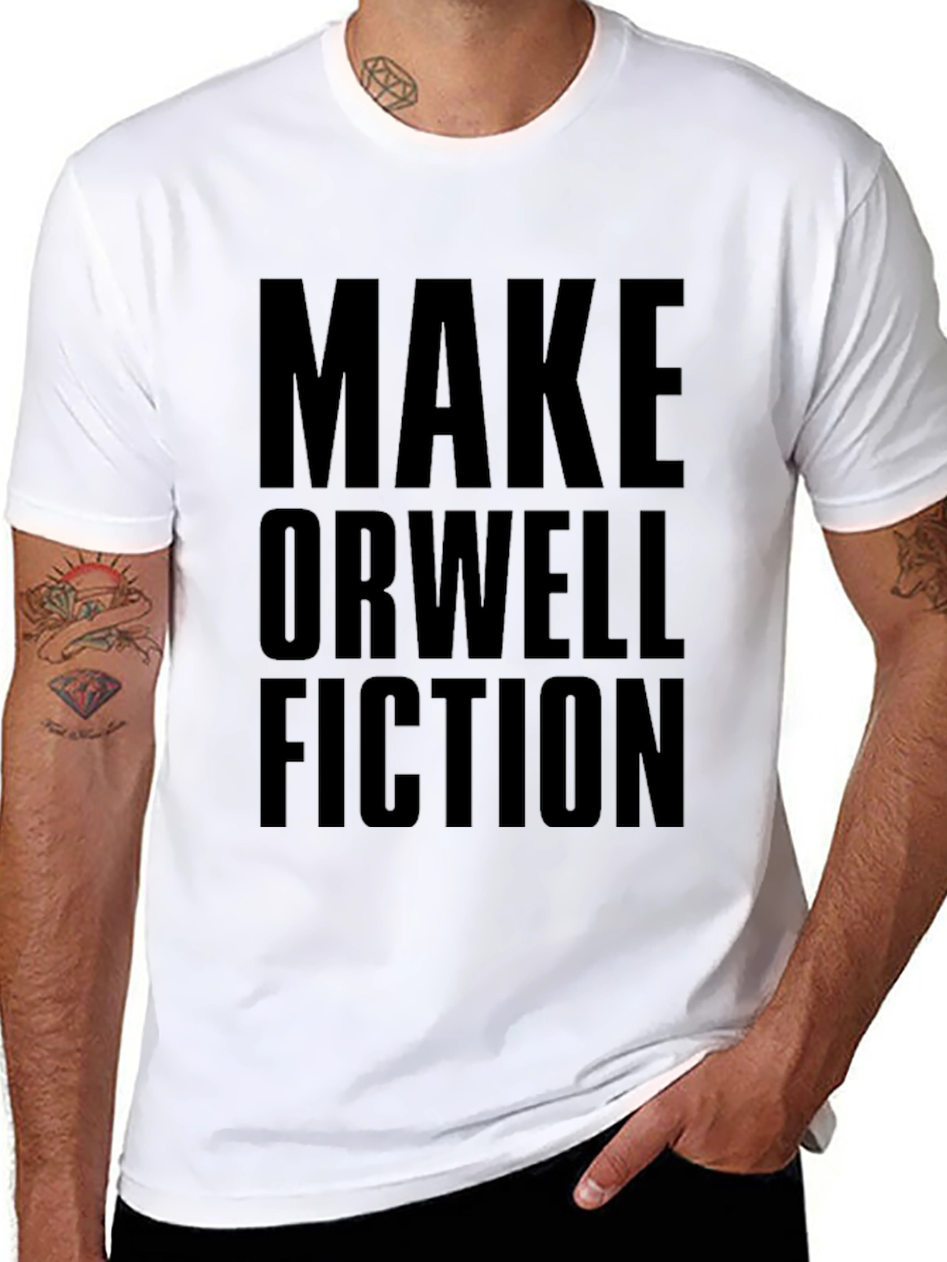 Make Orwell Fiction Graphic T-Shirt